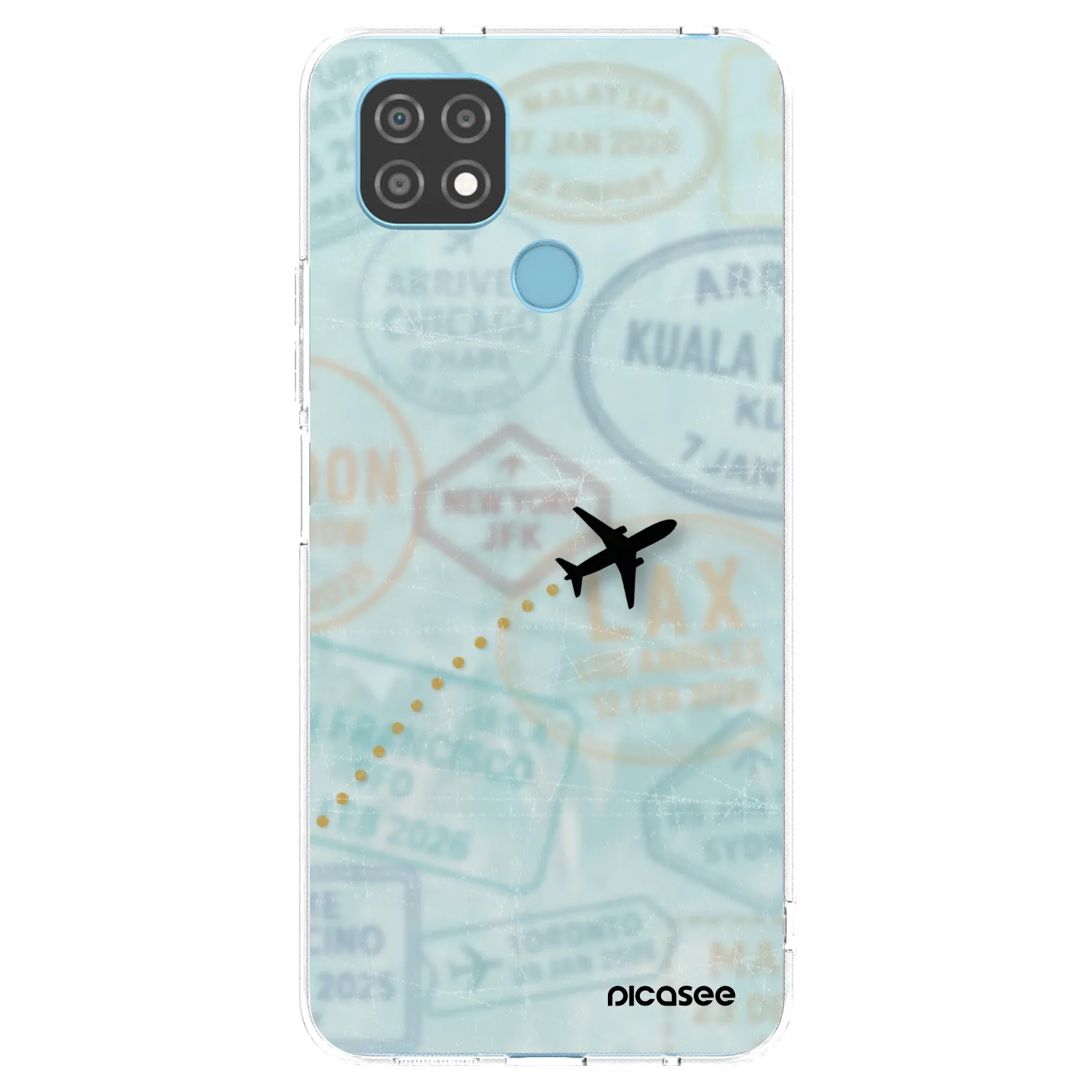 Picasee διαφανής θήκη σιλικόνης Realme C21 - FLIGHT PATH