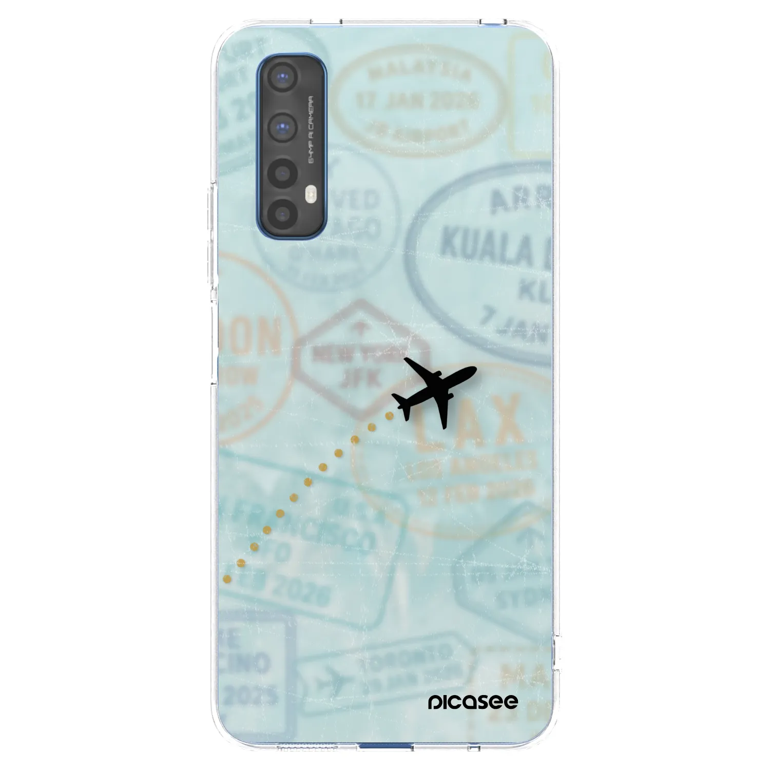 Picasee διαφανής θήκη σιλικόνης Realme 7 - FLIGHT PATH