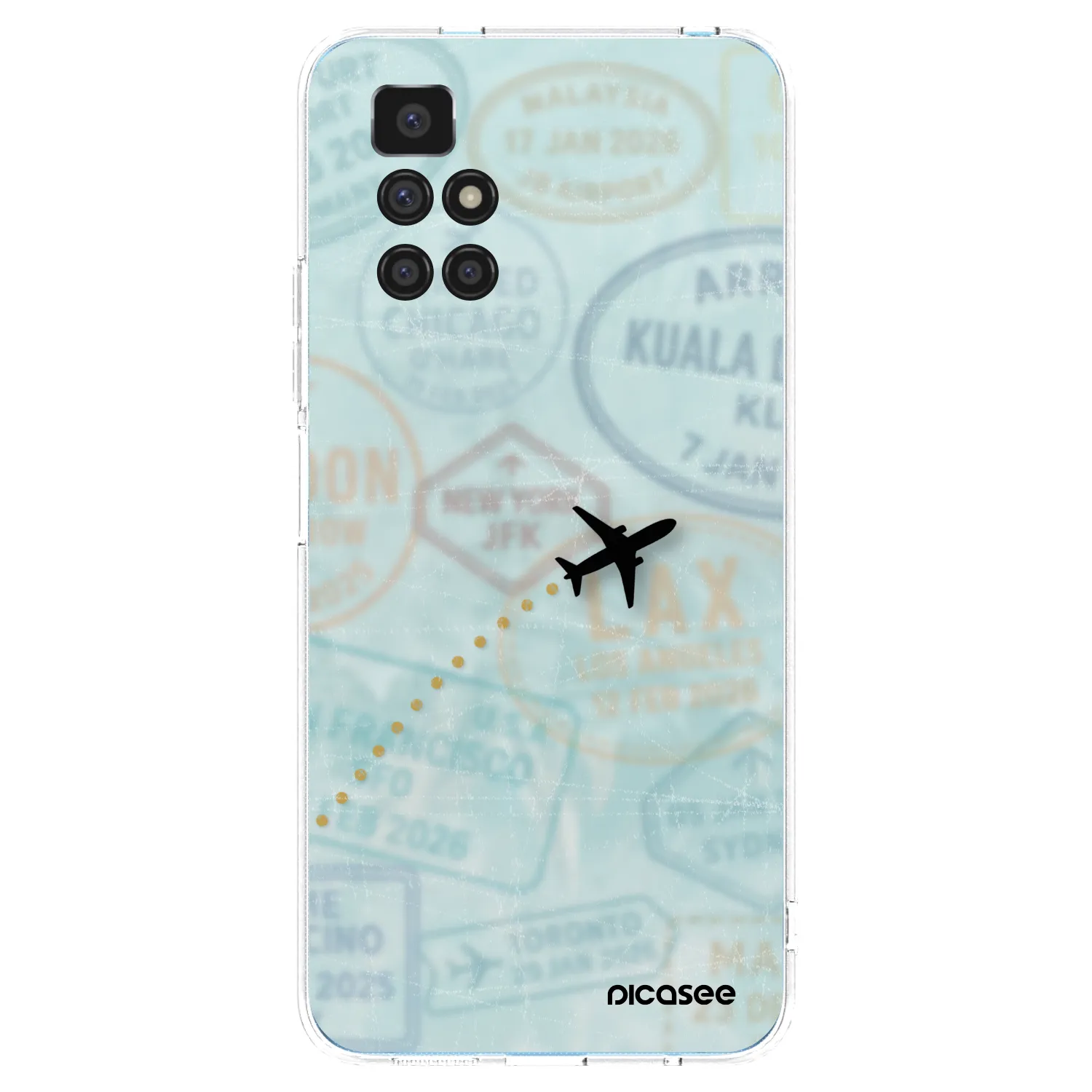 Picasee διαφανής θήκη σιλικόνης Xiaomi Redmi 10 - FLIGHT PATH