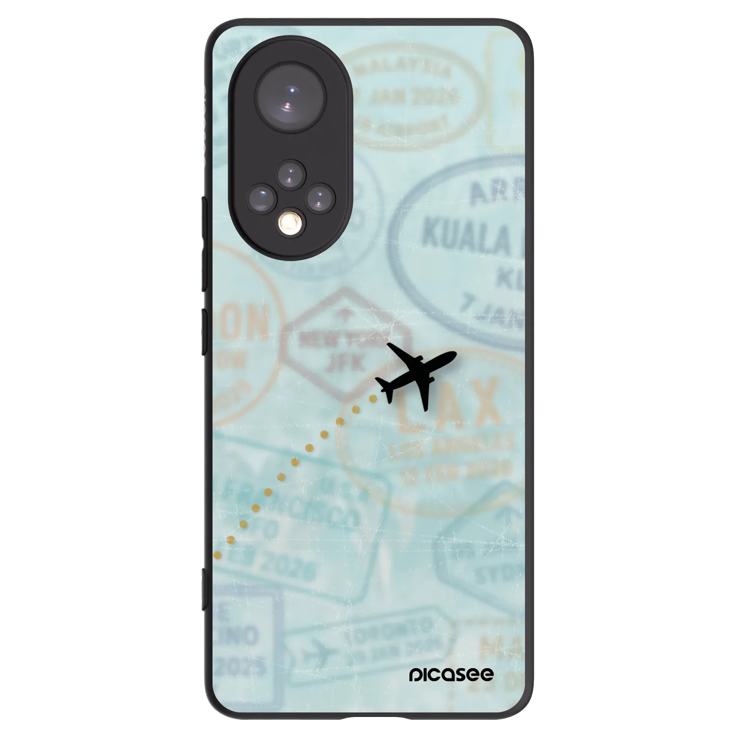 Picasee Μαύρη θήκη σιλικόνης για Huawei Nova 9 - FLIGHT PATH