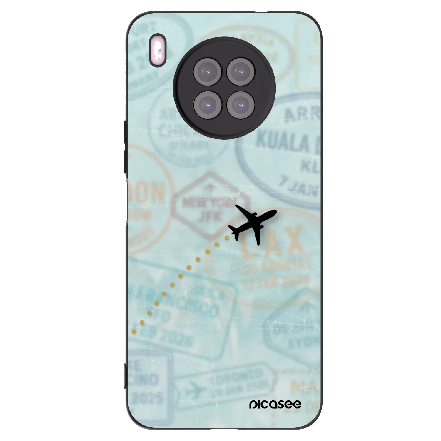 Picasee Μαύρη θήκη σιλικόνης για Huawei Nova 8i - FLIGHT PATH