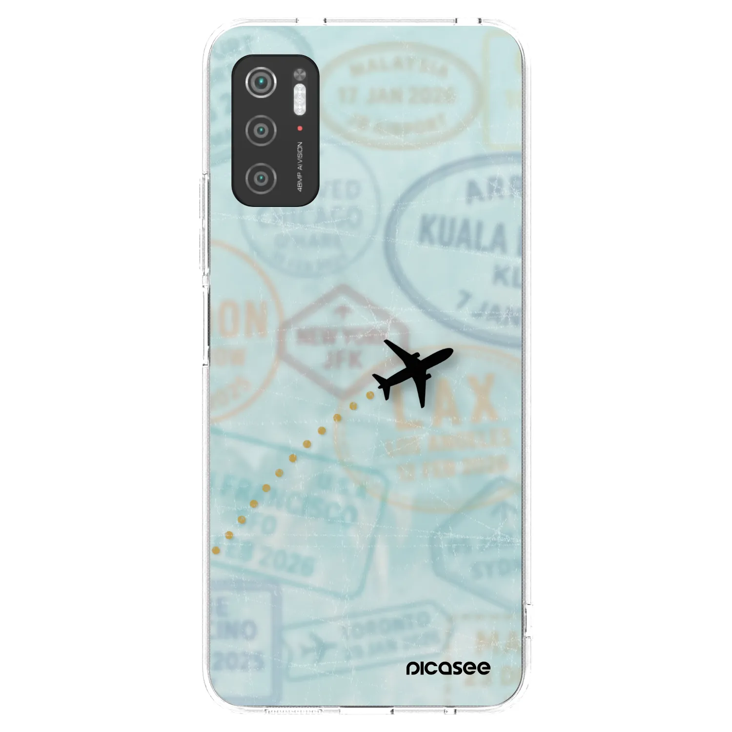 Picasee διαφανής θήκη σιλικόνης Xiaomi Poco M3 Pro 5G - FLIGHT PATH