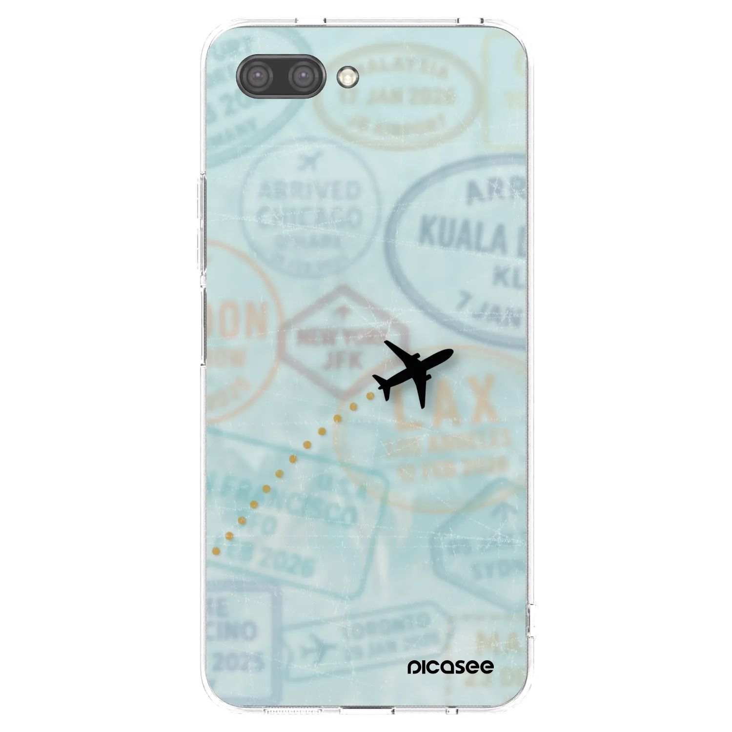 Picasee διαφανής θήκη σιλικόνης Honor 10 - FLIGHT PATH