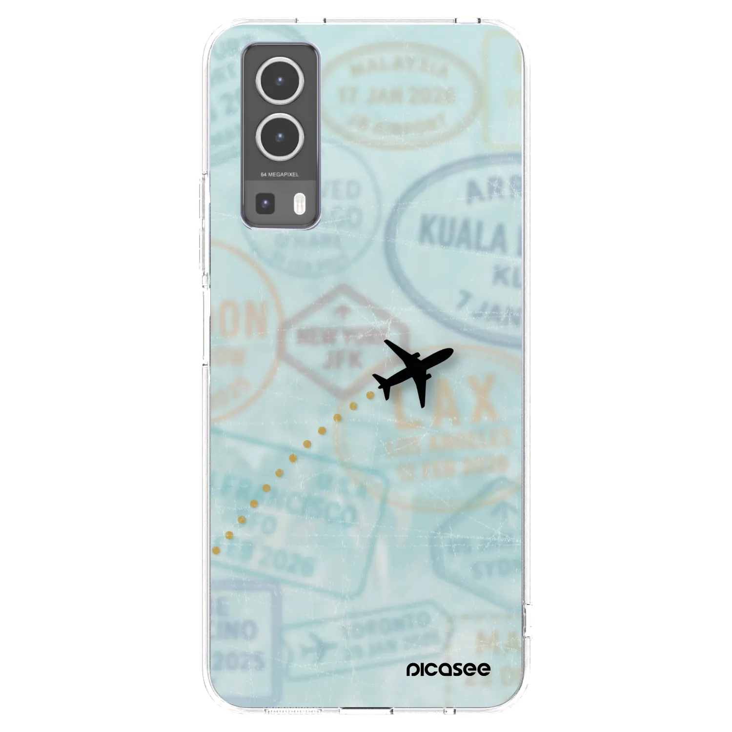 Picasee διαφανής θήκη σιλικόνης Vivo Y72 5G - FLIGHT PATH