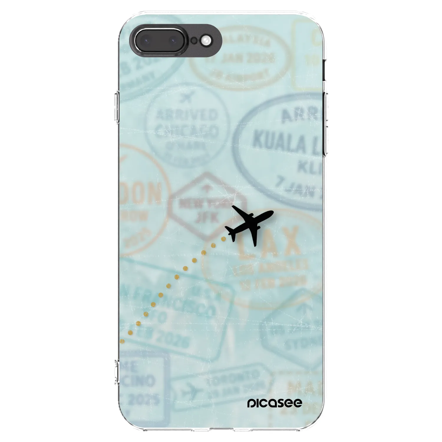 Picasee διαφανής θήκη σιλικόνης Apple iPhone 7 Plus - FLIGHT PATH