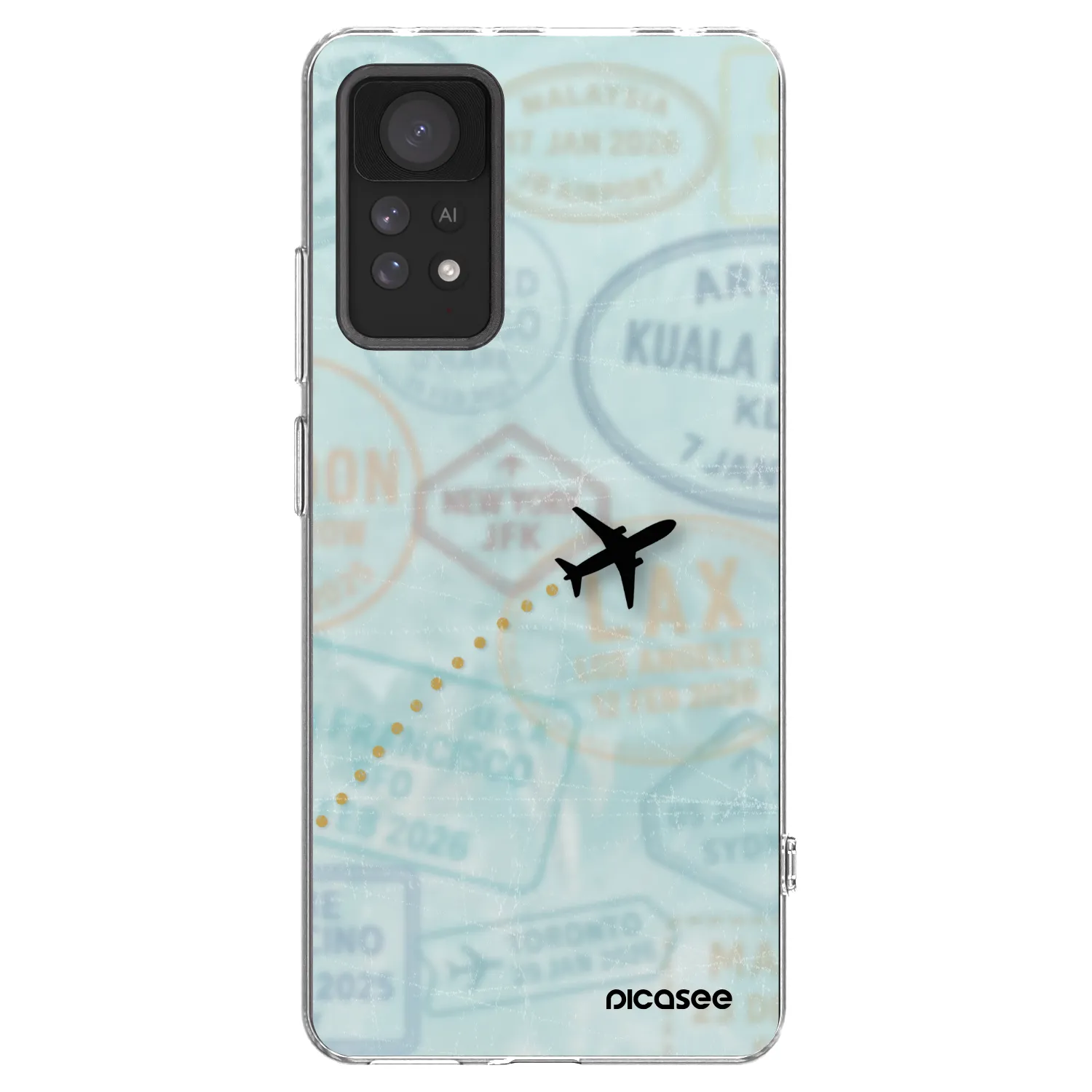 Picasee διαφανής θήκη σιλικόνης Xiaomi Redmi Note 11 Pro - FLIGHT PATH