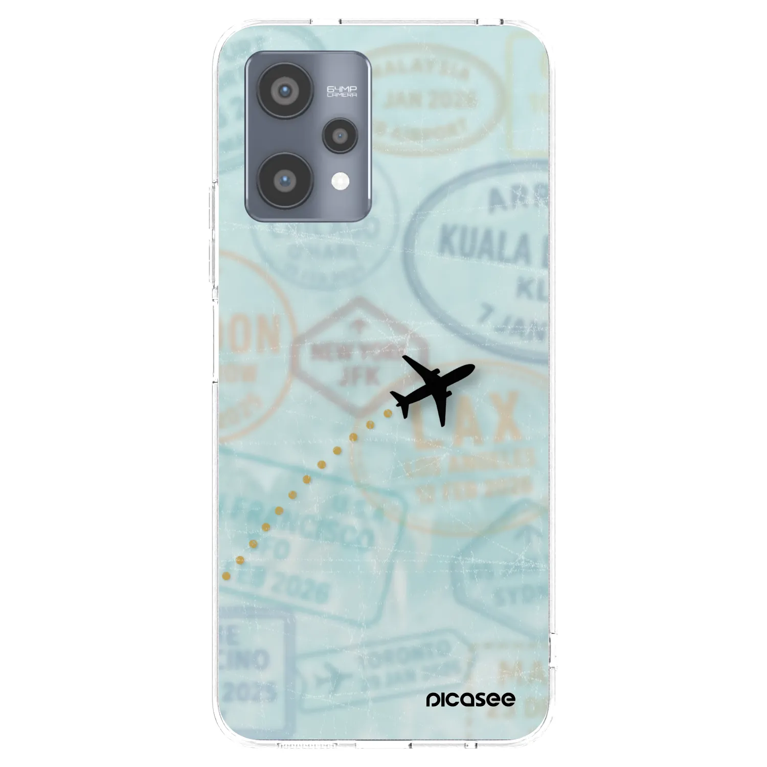 Picasee διαφανής θήκη σιλικόνης Realme 9 Pro 5G - FLIGHT PATH