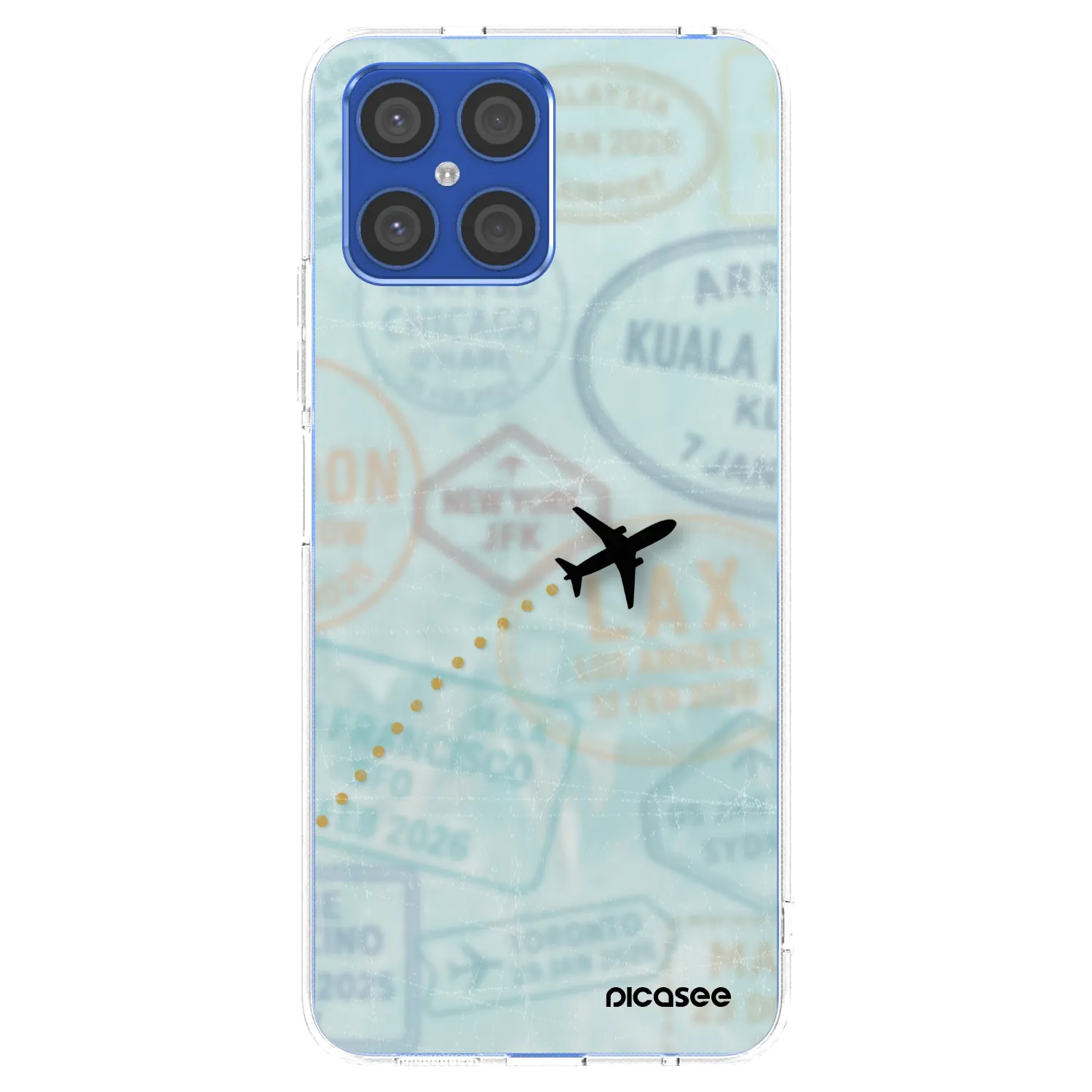 Picasee διαφανής θήκη σιλικόνης Honor X8 4G - FLIGHT PATH