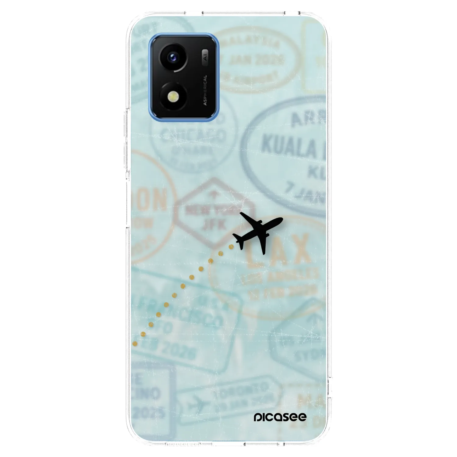Picasee διαφανής θήκη σιλικόνης Vivo Y01 - FLIGHT PATH