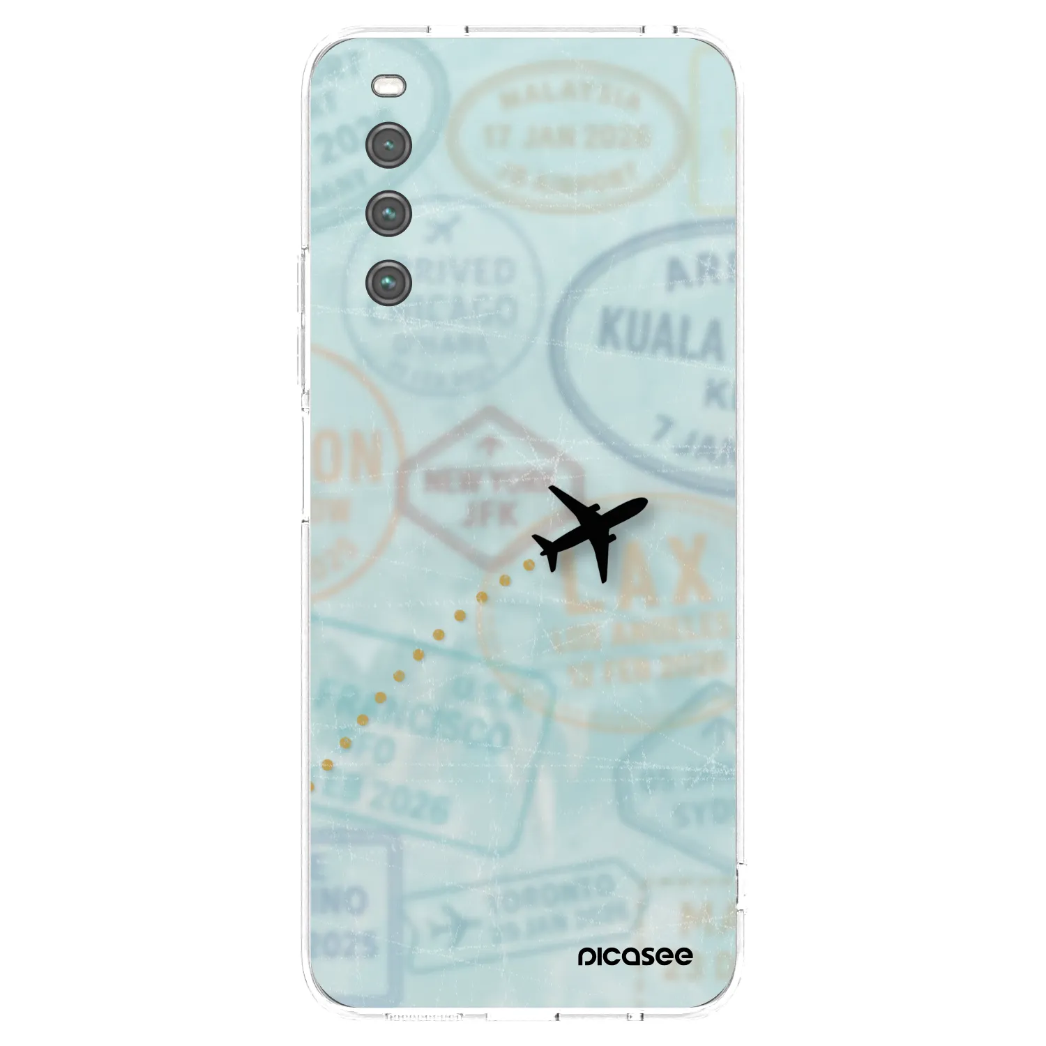 Picasee διαφανής θήκη σιλικόνης Sony Xperia 10 IV 5G - FLIGHT PATH