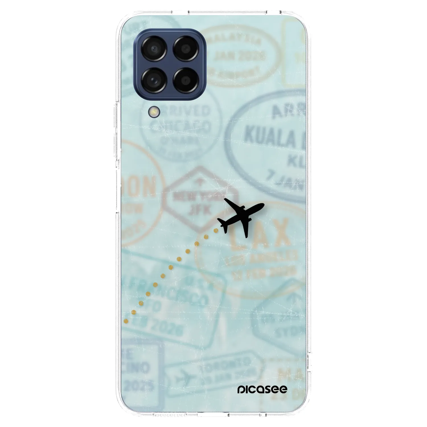Picasee διαφανής θήκη σιλικόνης Samsung Galaxy M53 5G - FLIGHT PATH