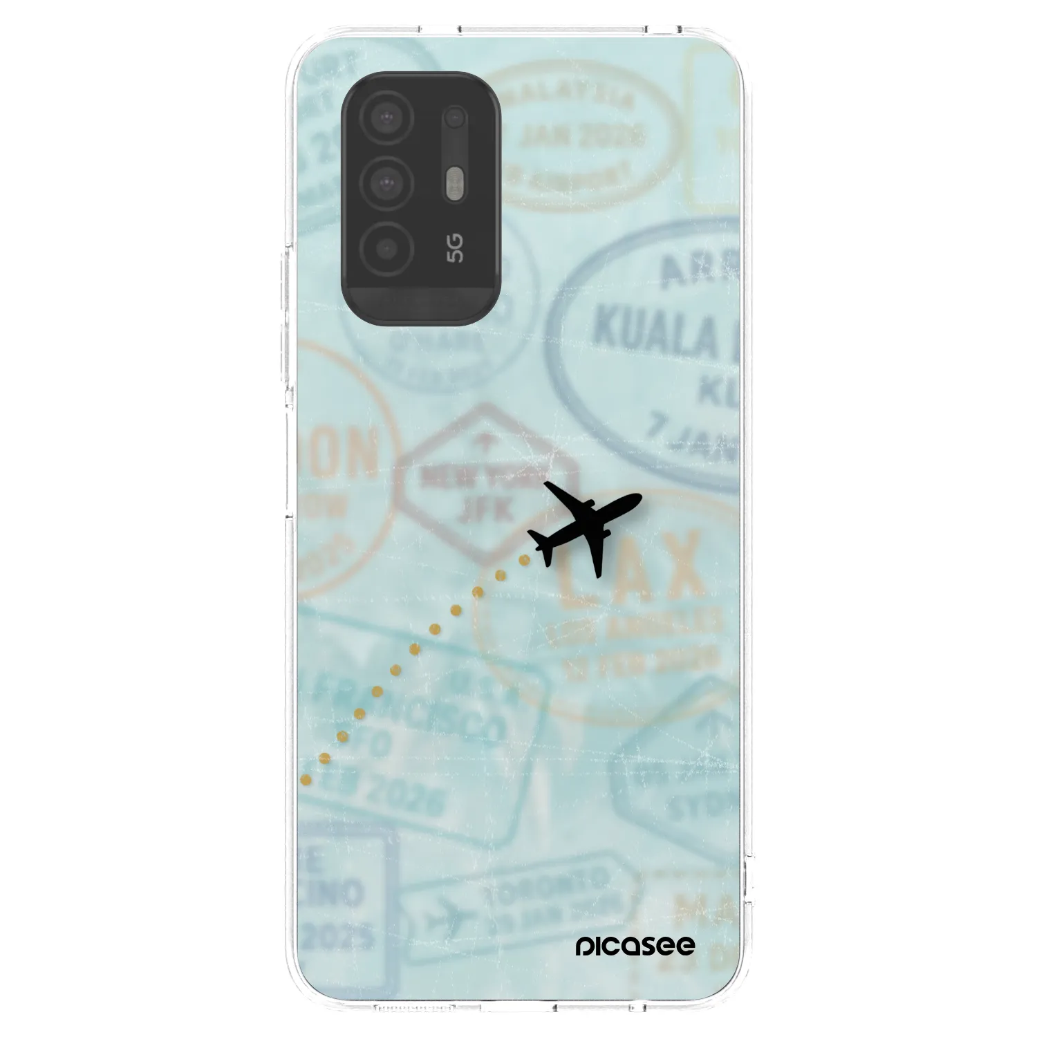 Picasee διαφανής θήκη σιλικόνης OPPO A94 5G - FLIGHT PATH