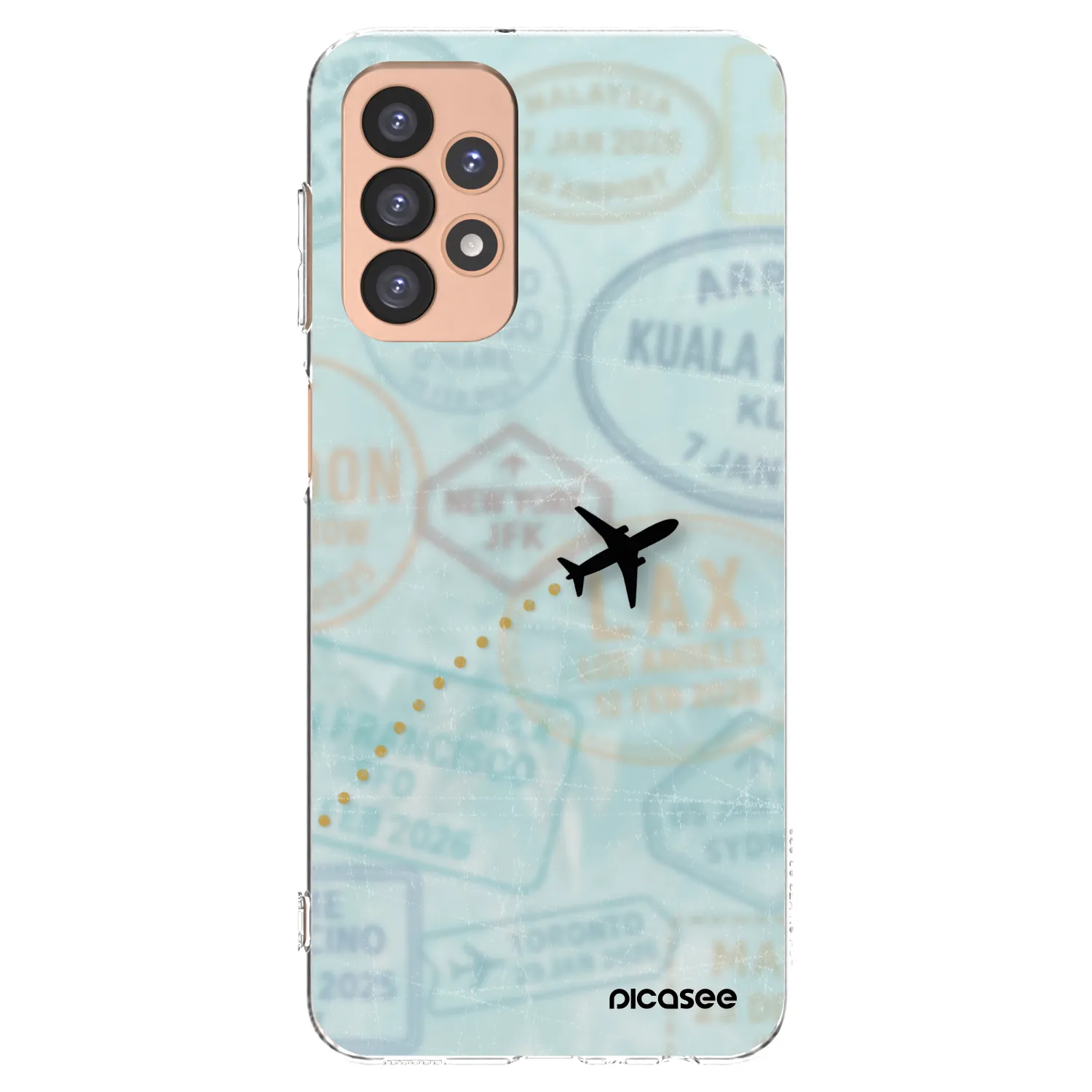 Picasee διαφανής θήκη σιλικόνης Samsung Galaxy A23 A236B 5G - FLIGHT PATH