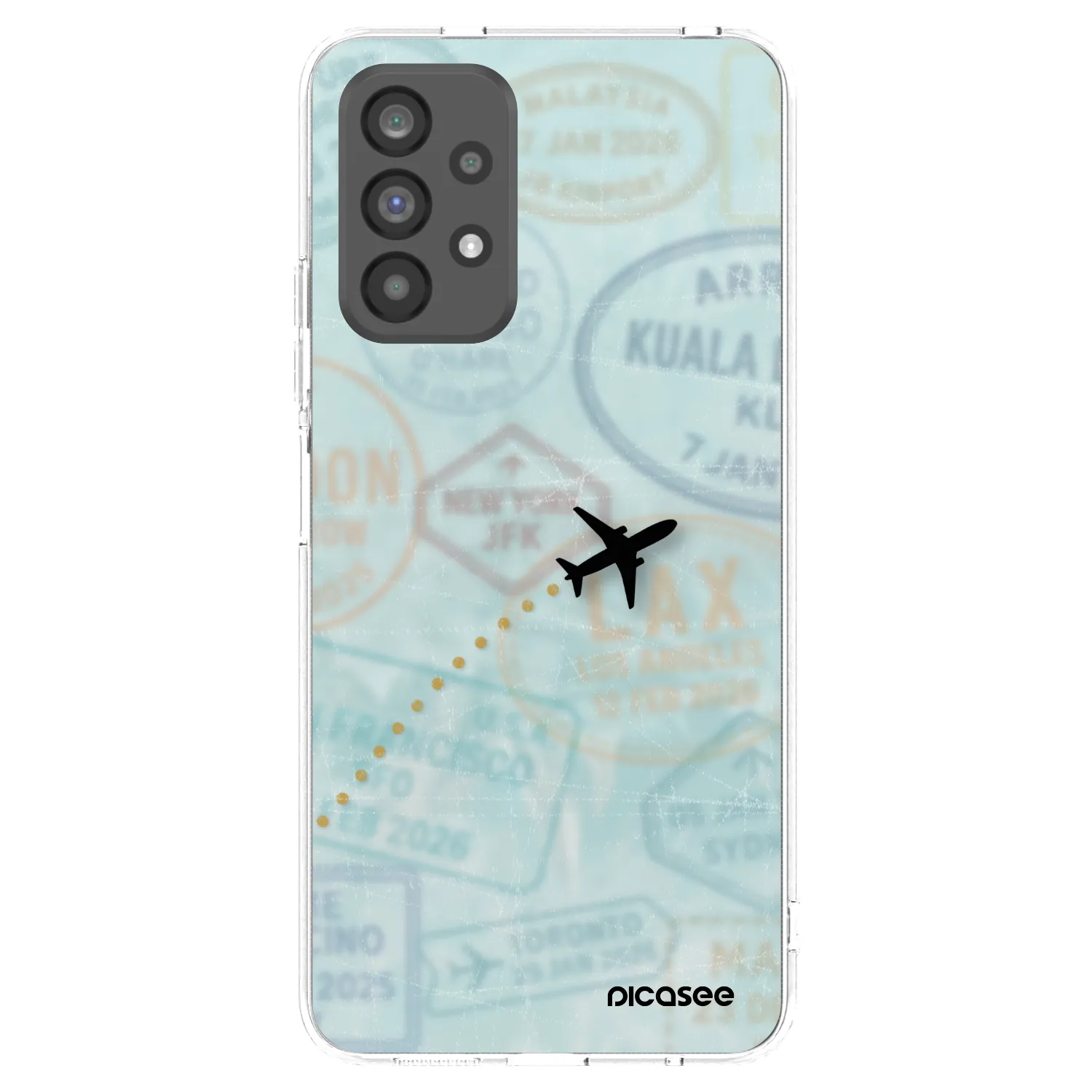 Picasee διαφανής θήκη σιλικόνης Samsung Galaxy A73 5G - FLIGHT PATH