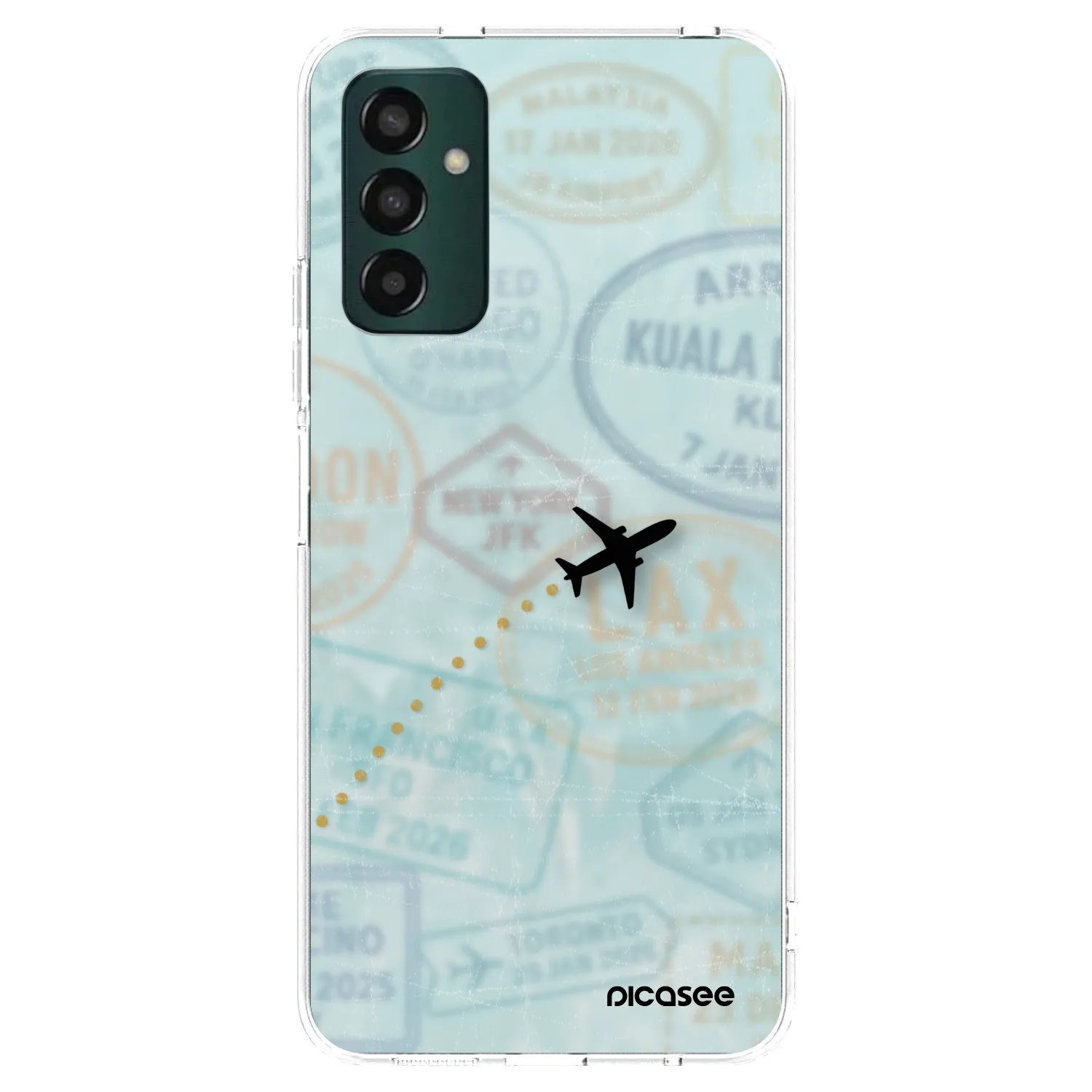 Picasee διαφανής θήκη σιλικόνης Samsung Galaxy M23 5G - FLIGHT PATH