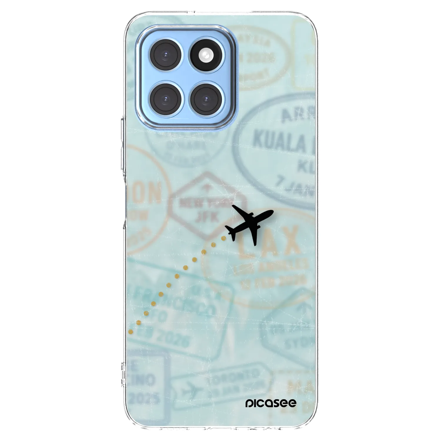 Picasee διαφανής θήκη σιλικόνης Honor X8 5G - FLIGHT PATH