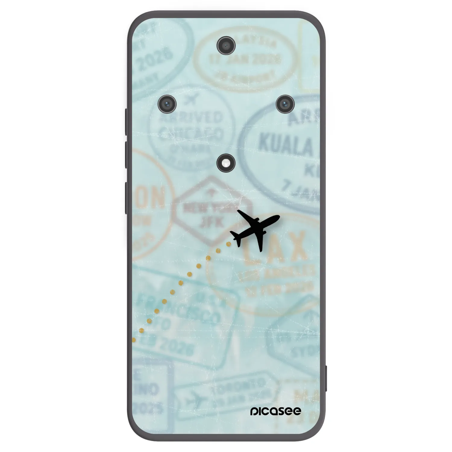 Picasee Μαύρη θήκη σιλικόνης για Honor Magic5 Lite 5G - FLIGHT PATH