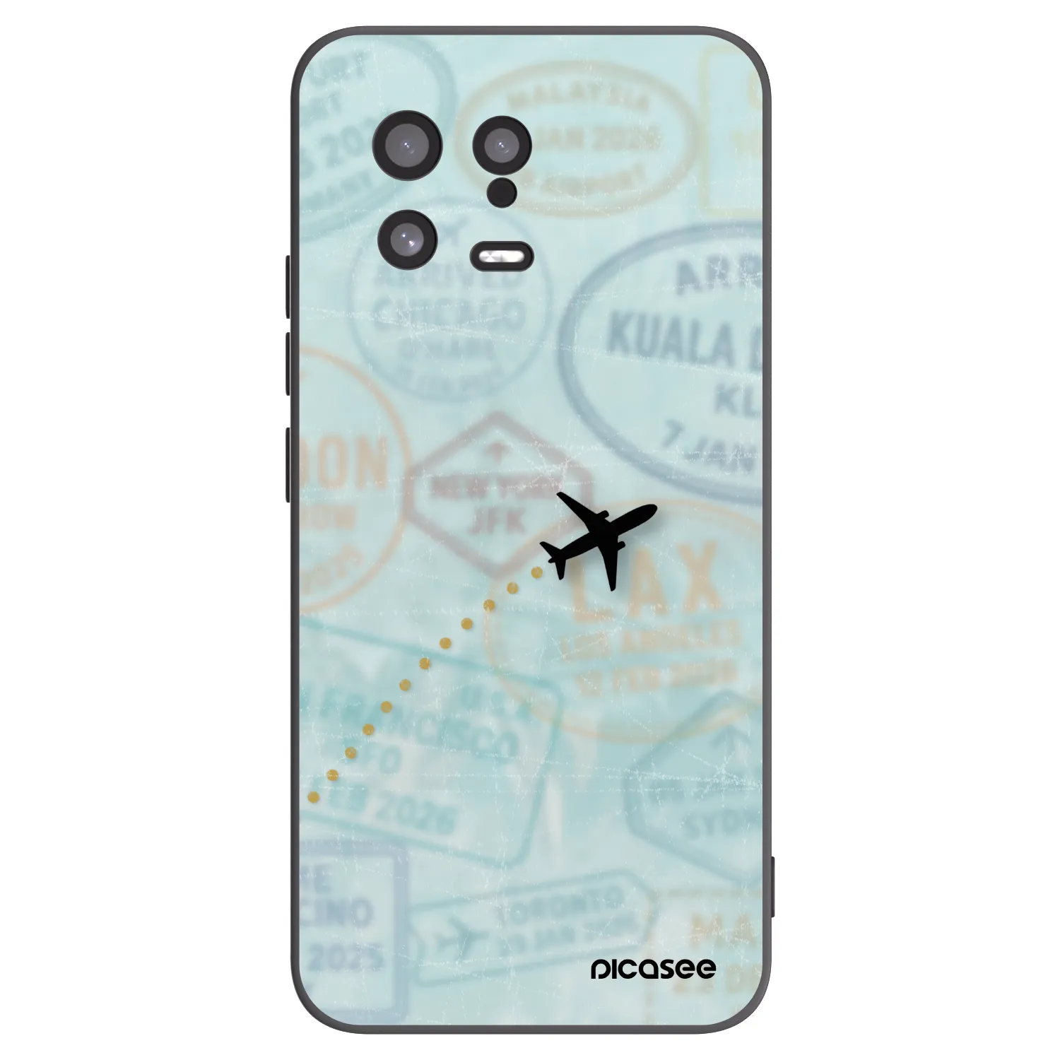 Picasee Μαύρη θήκη σιλικόνης για Xiaomi 13 - FLIGHT PATH