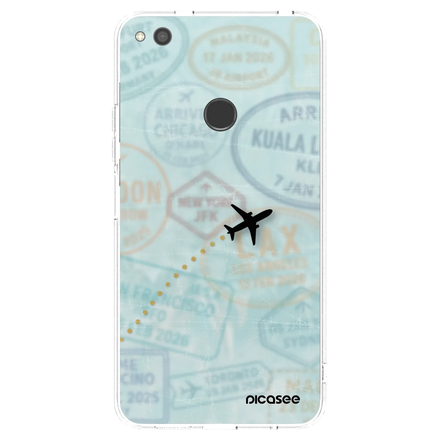 Picasee διαφανής θήκη σιλικόνης Huawei P9 Lite 2017 - FLIGHT PATH