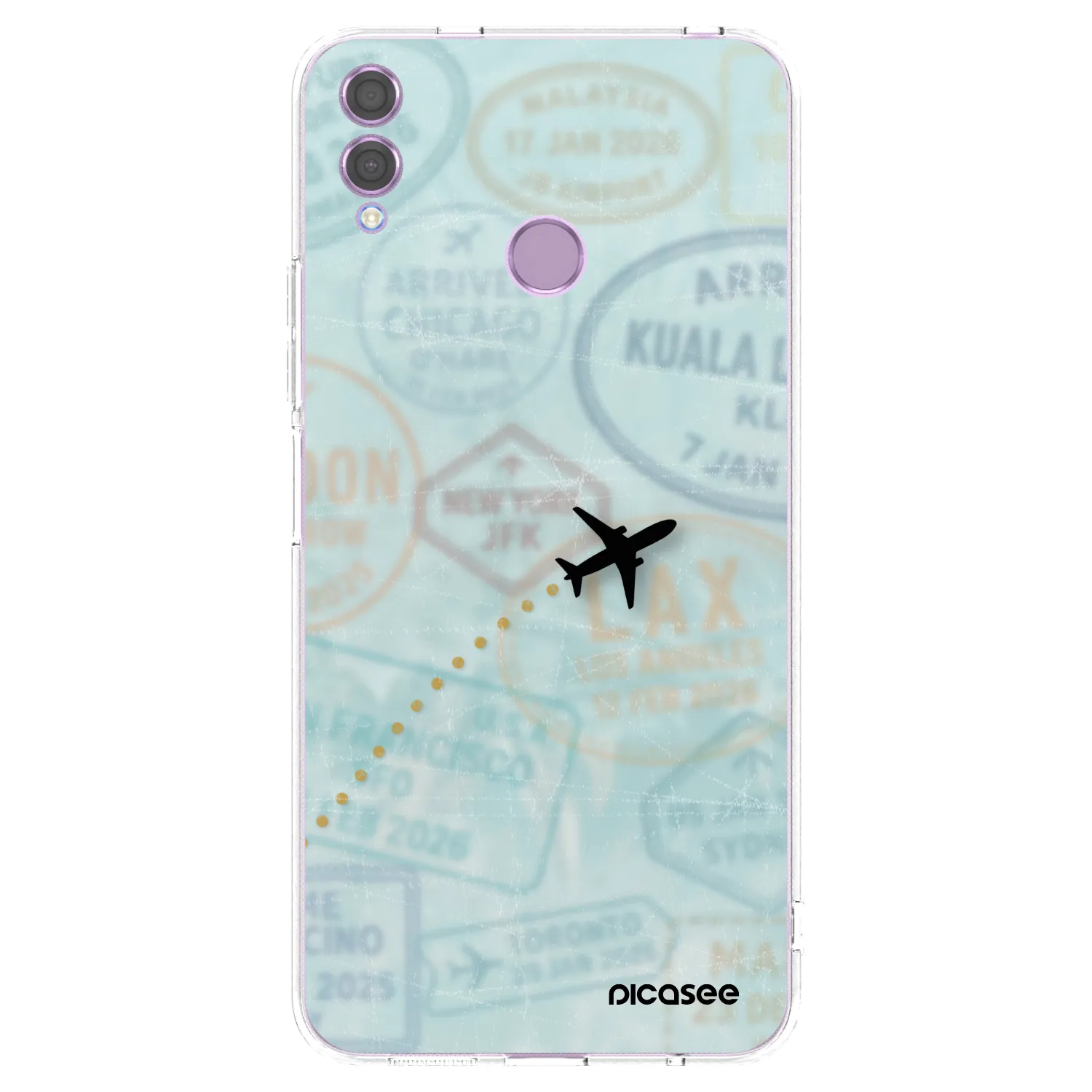 Picasee διαφανής θήκη σιλικόνης Honor 8X - FLIGHT PATH