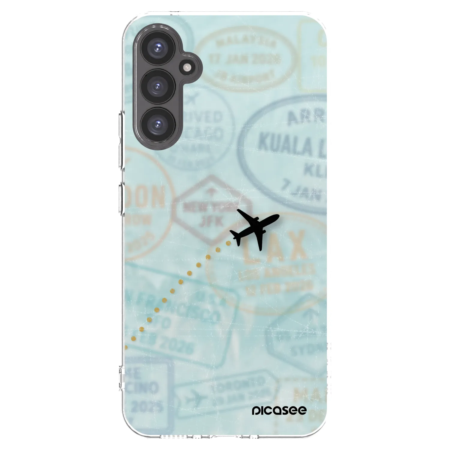 Picasee διαφανής θήκη σιλικόνης Samsung Galaxy A34 5G A346B - FLIGHT PATH