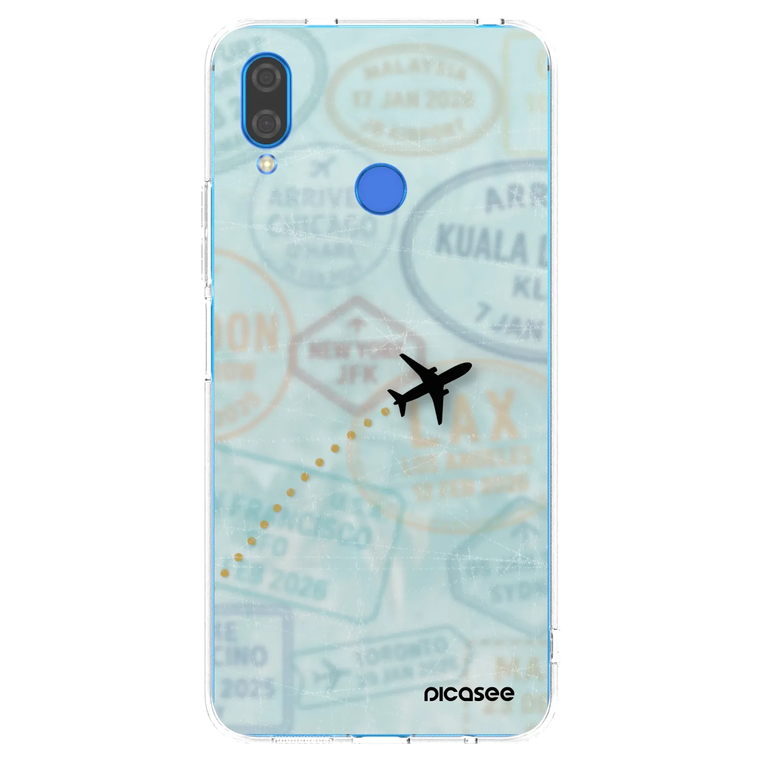 Picasee διαφανής θήκη σιλικόνης Huawei Nova 3 - FLIGHT PATH