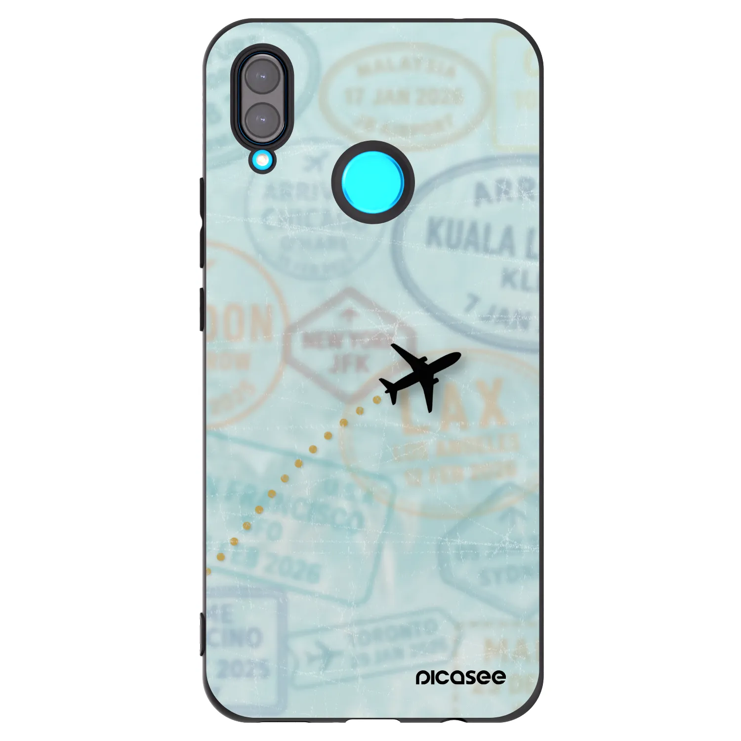 Picasee Μαύρη θήκη σιλικόνης για Huawei Nova 3i - FLIGHT PATH