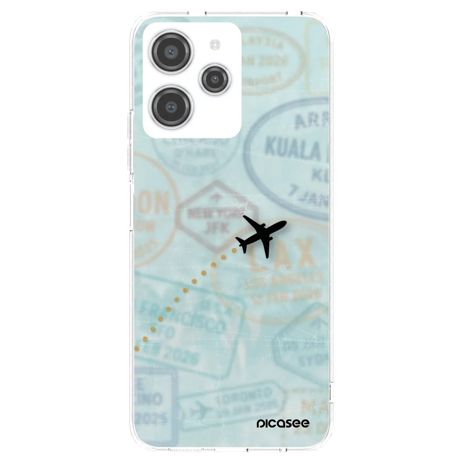 Picasee διαφανής θήκη σιλικόνης Xiaomi Redmi 12 4G - FLIGHT PATH