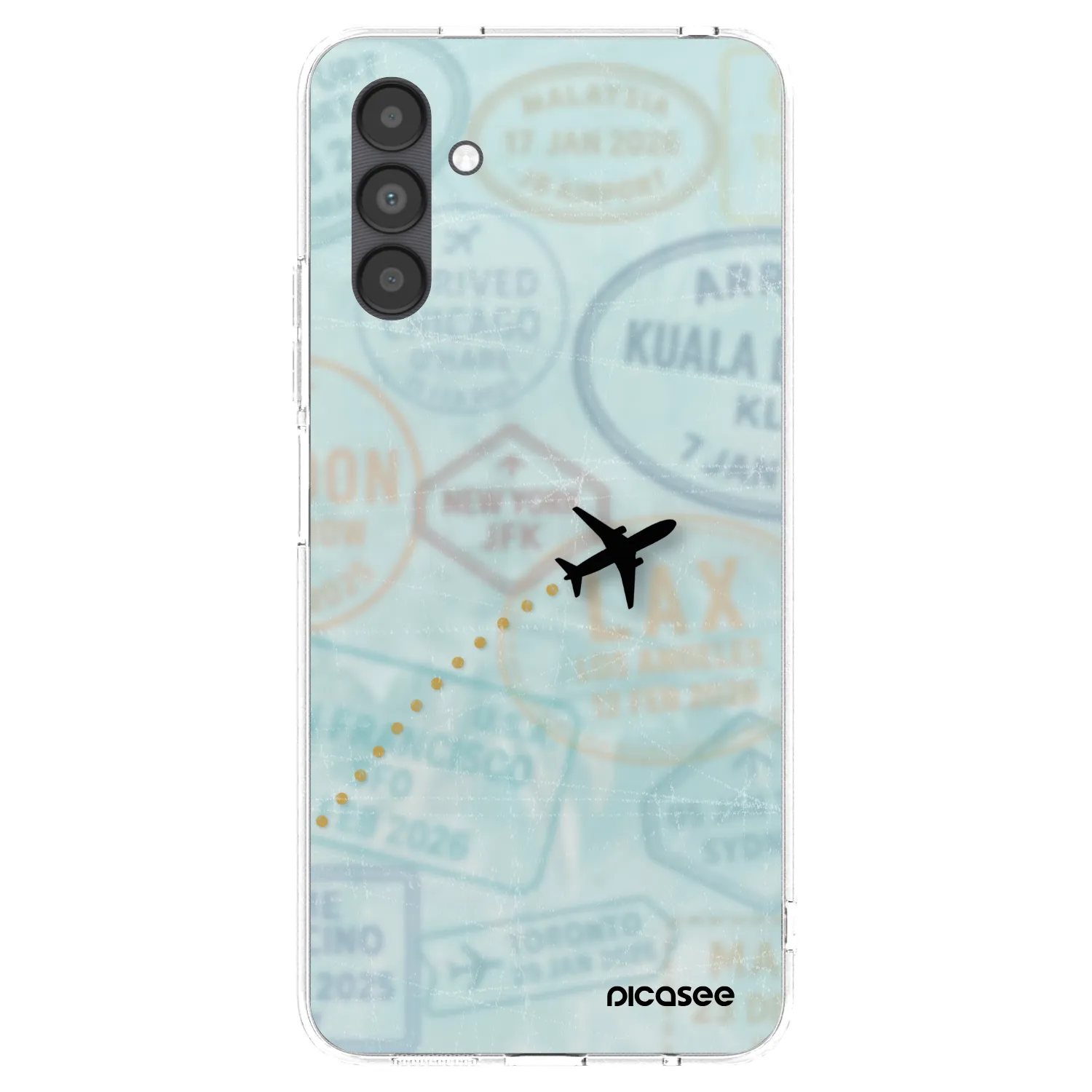 Picasee διαφανής θήκη σιλικόνης Samsung Galaxy A04s A047F - FLIGHT PATH