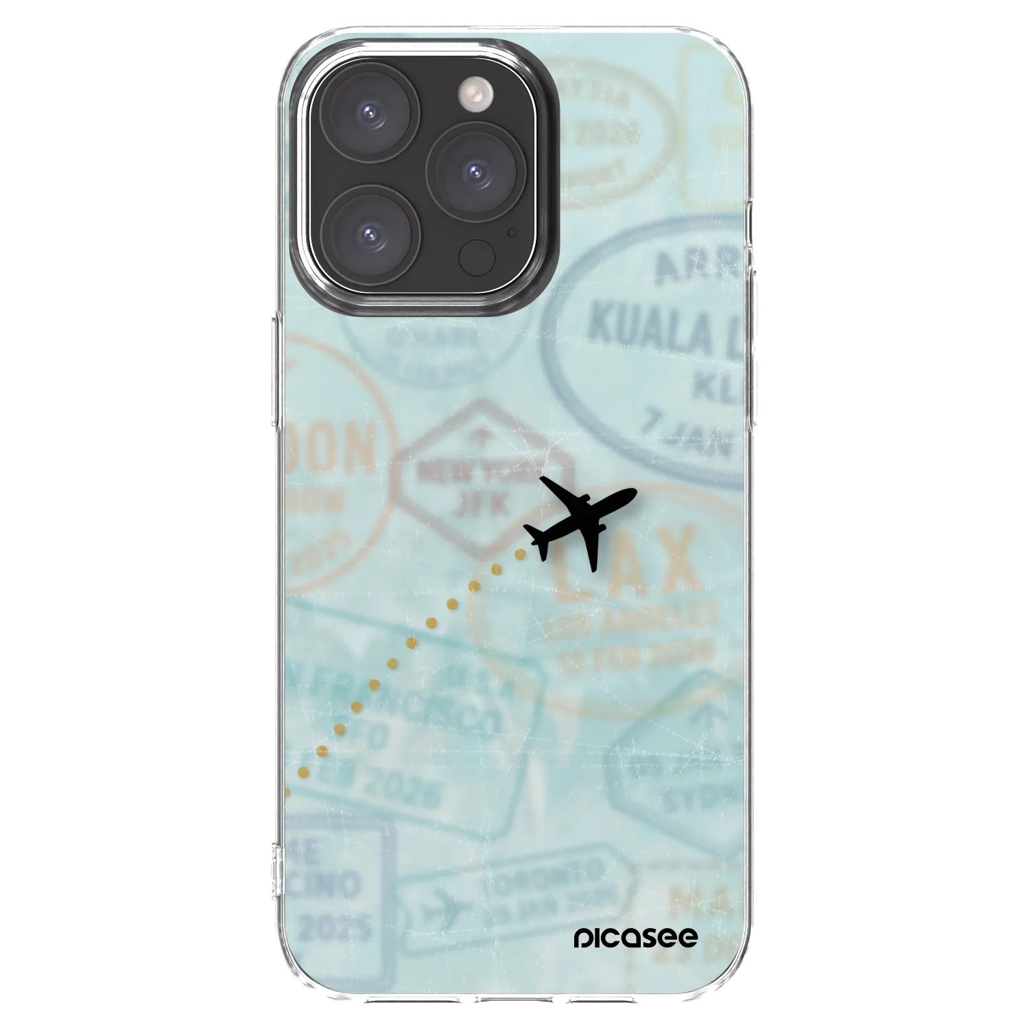Picasee διαφανής θήκη σιλικόνης Apple iPhone 15 Pro Max - FLIGHT PATH