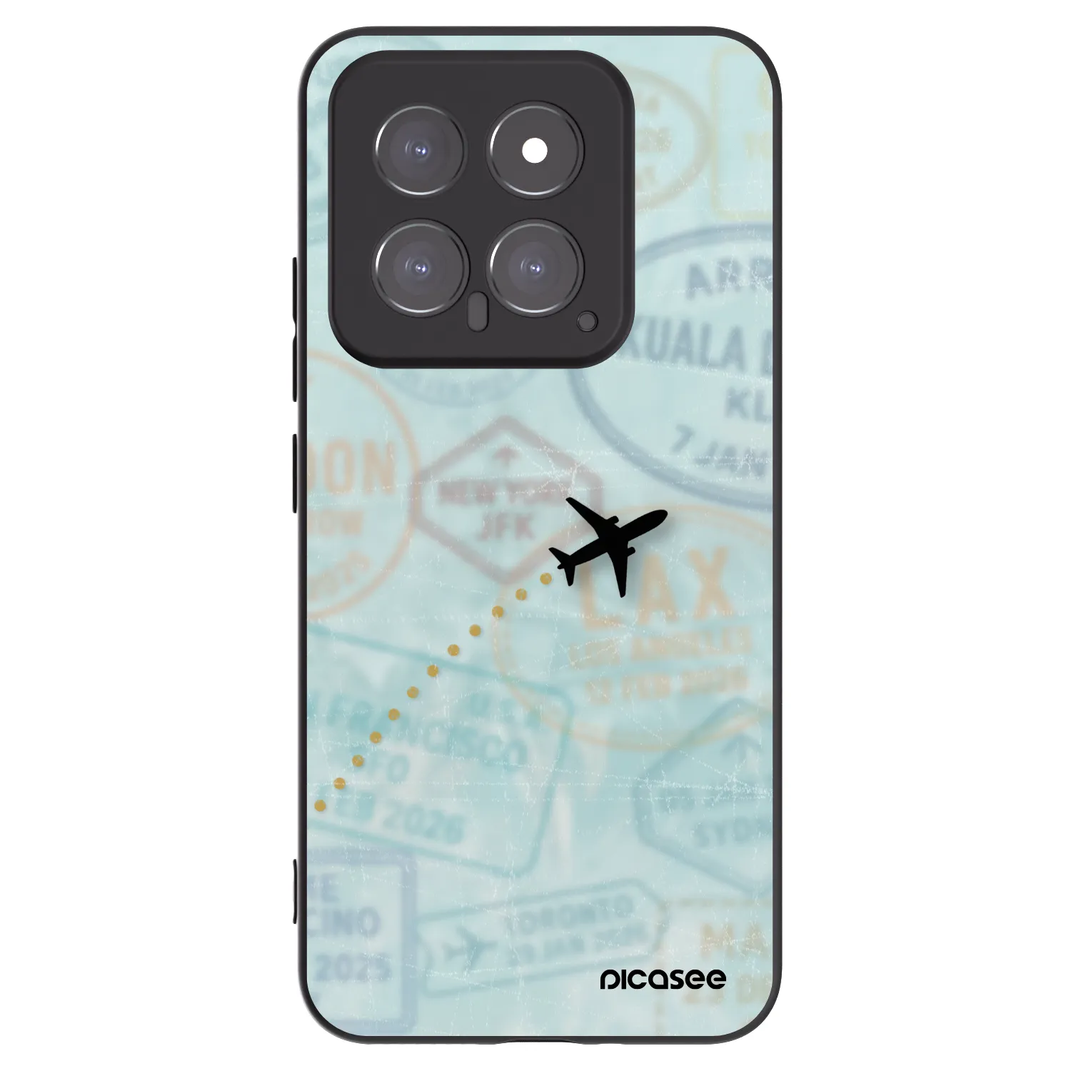 Picasee Μαύρη θήκη σιλικόνης για Xiaomi 14 - FLIGHT PATH