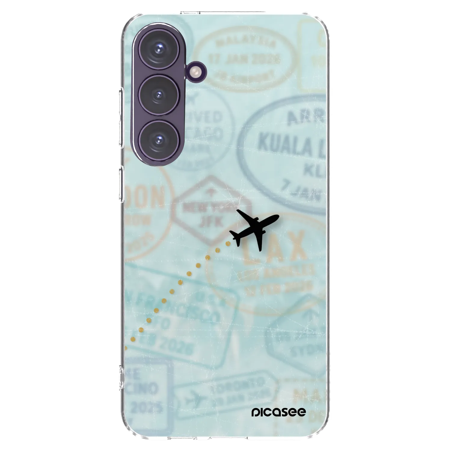 Picasee διαφανής θήκη σιλικόνης Samsung Galaxy S24+ S926B 5G - FLIGHT PATH