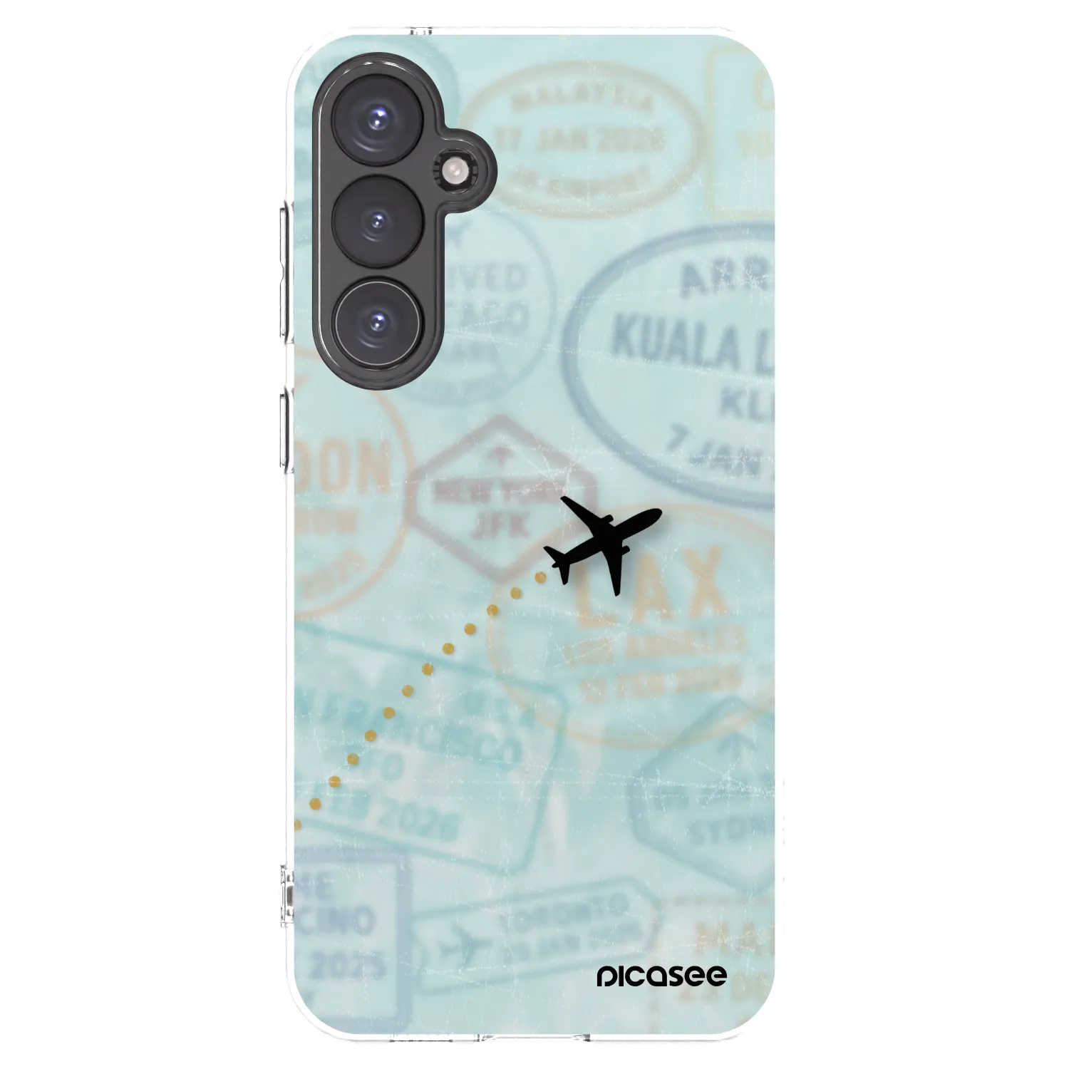 Picasee διαφανής θήκη σιλικόνης Samsung Galaxy S23 FE S711B - FLIGHT PATH
