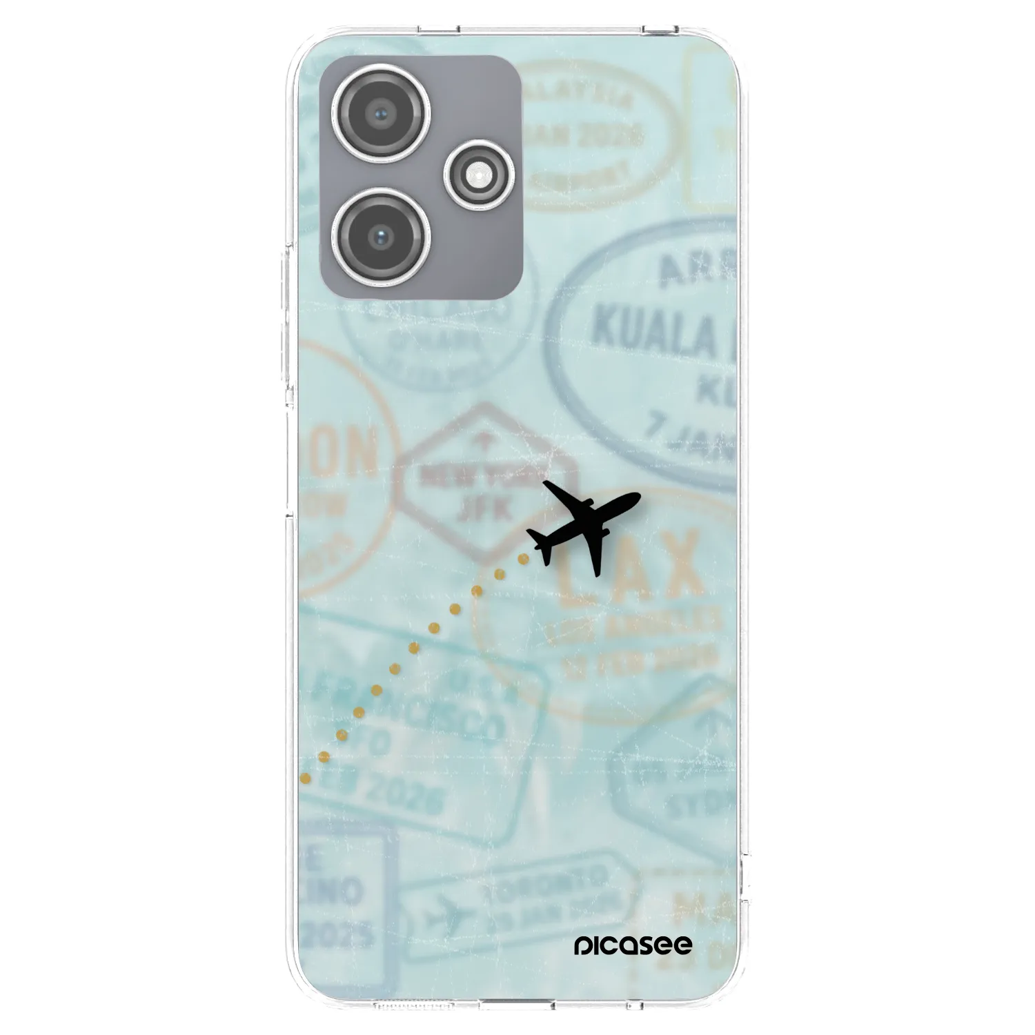 Picasee διαφανής θήκη σιλικόνης Xiaomi Redmi 12 5G - FLIGHT PATH