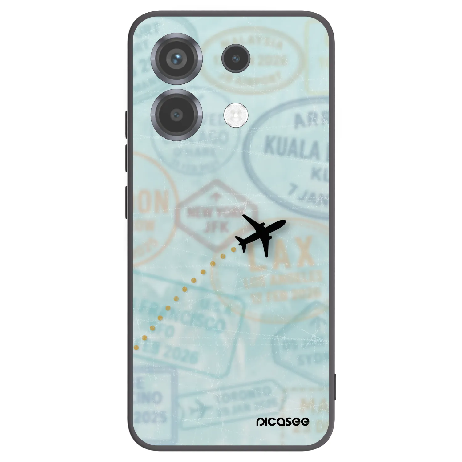 Picasee Μαύρη θήκη σιλικόνης για Xiaomi Poco X6 - FLIGHT PATH