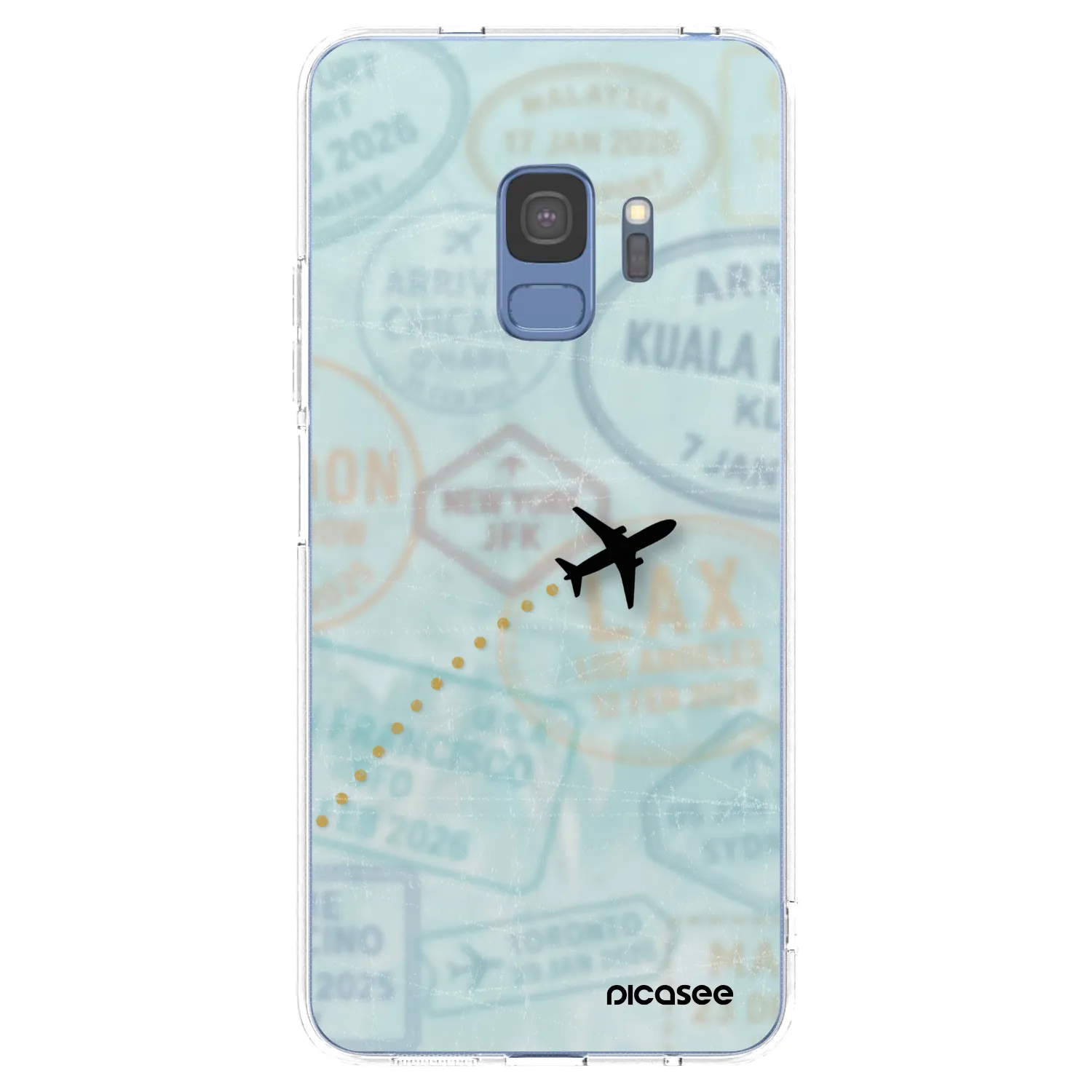 Picasee διαφανής θήκη σιλικόνης Samsung Galaxy S9 G960F - FLIGHT PATH