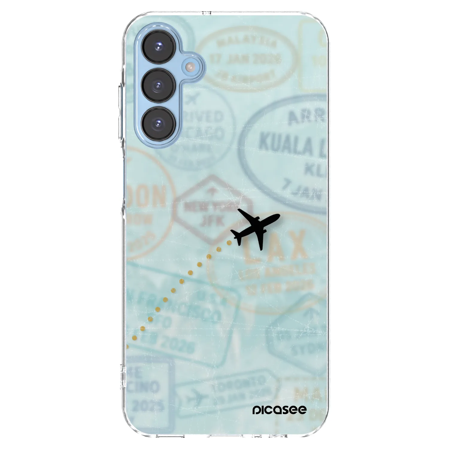 Picasee διαφανής θήκη σιλικόνης Samsung Galaxy A15 A156B 5G - FLIGHT PATH