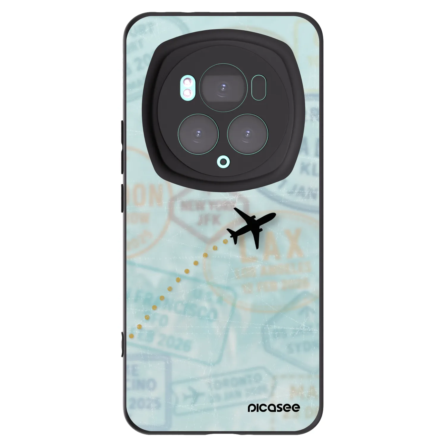 Picasee Μαύρη θήκη σιλικόνης για Honor Magic6 Pro - FLIGHT PATH