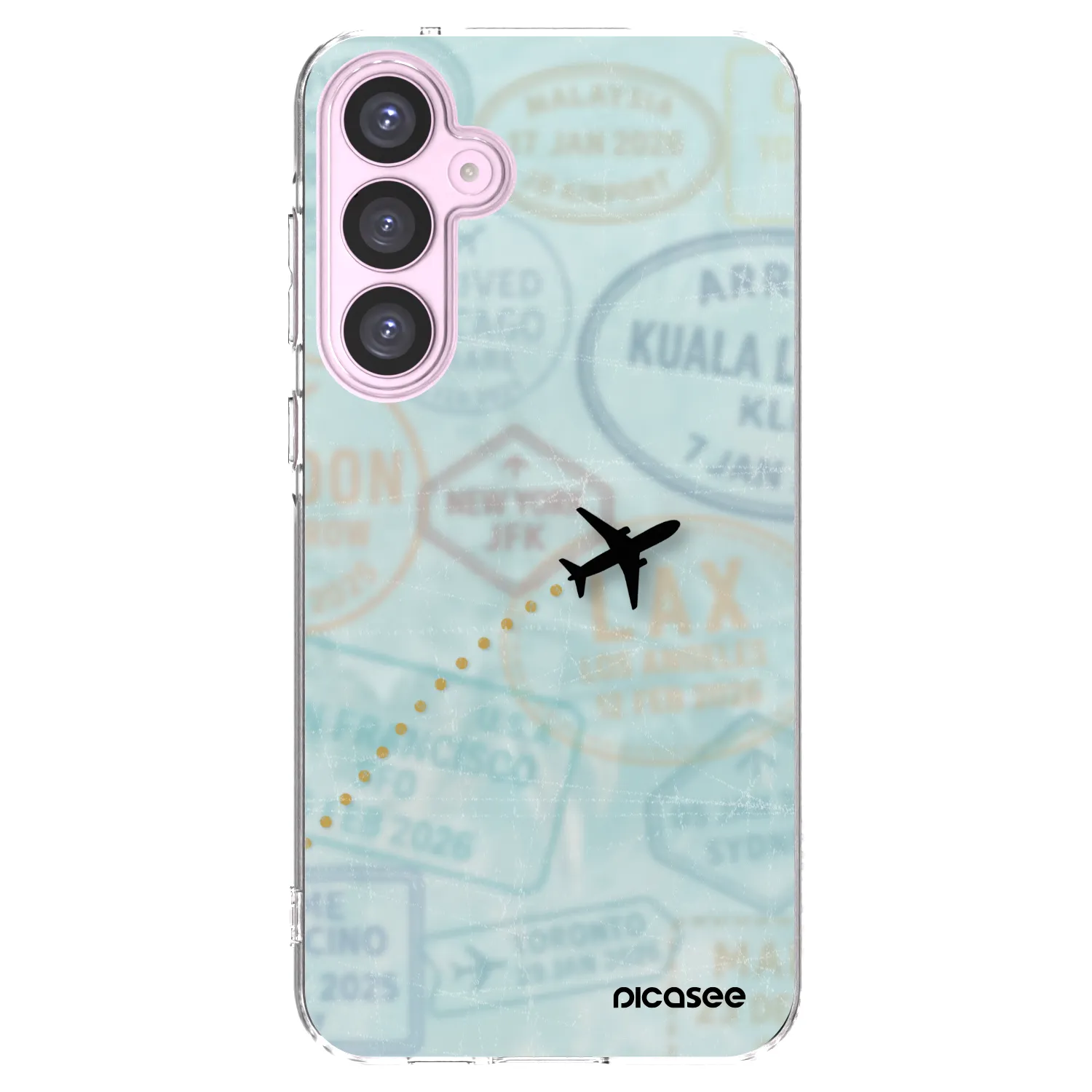 Picasee διαφανής θήκη σιλικόνης Samsung Galaxy A55 5G A556B - FLIGHT PATH