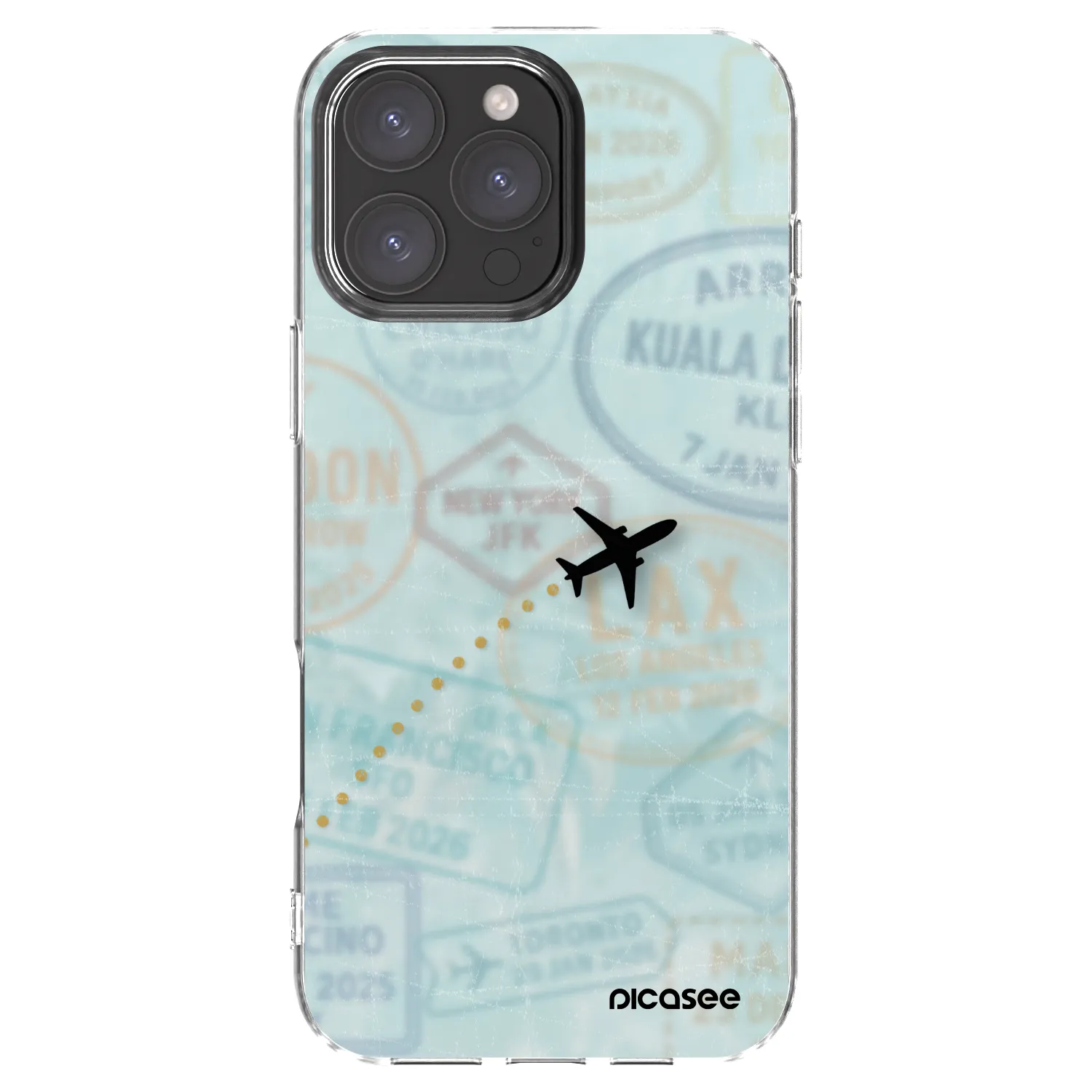 Picasee διαφανής θήκη σιλικόνης Apple iPhone 16 Pro Max - FLIGHT PATH