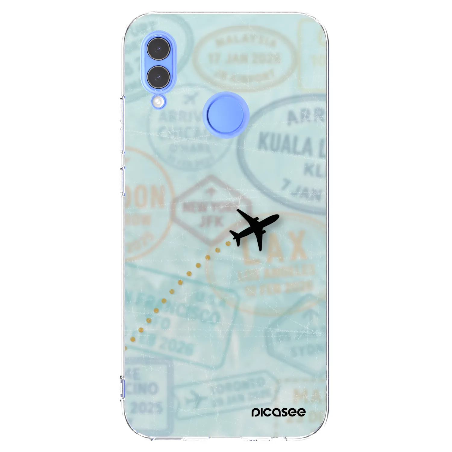 Picasee διαφανής θήκη σιλικόνης Honor 10 Lite - FLIGHT PATH