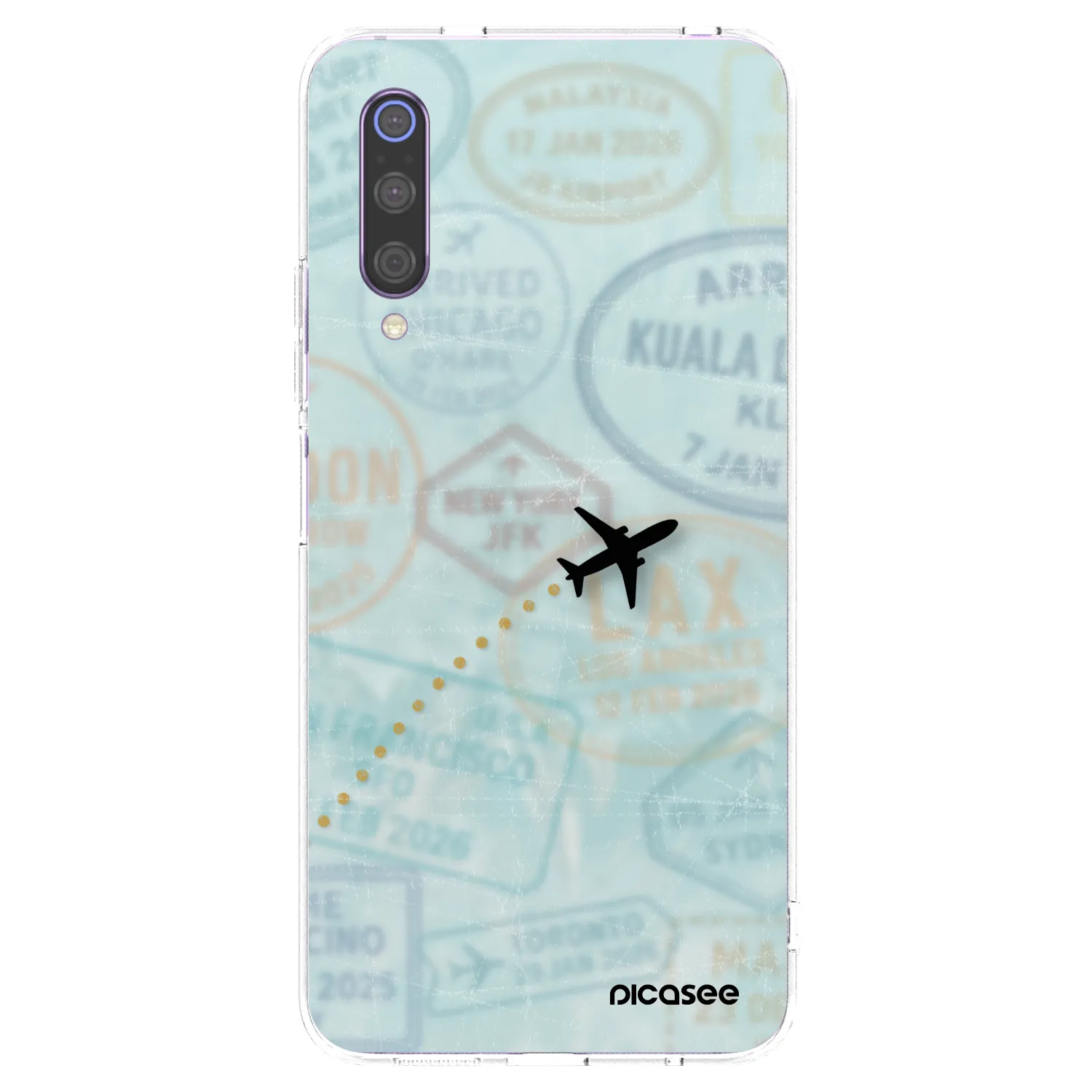 Picasee διαφανής θήκη σιλικόνης Xiaomi Mi 9 - FLIGHT PATH
