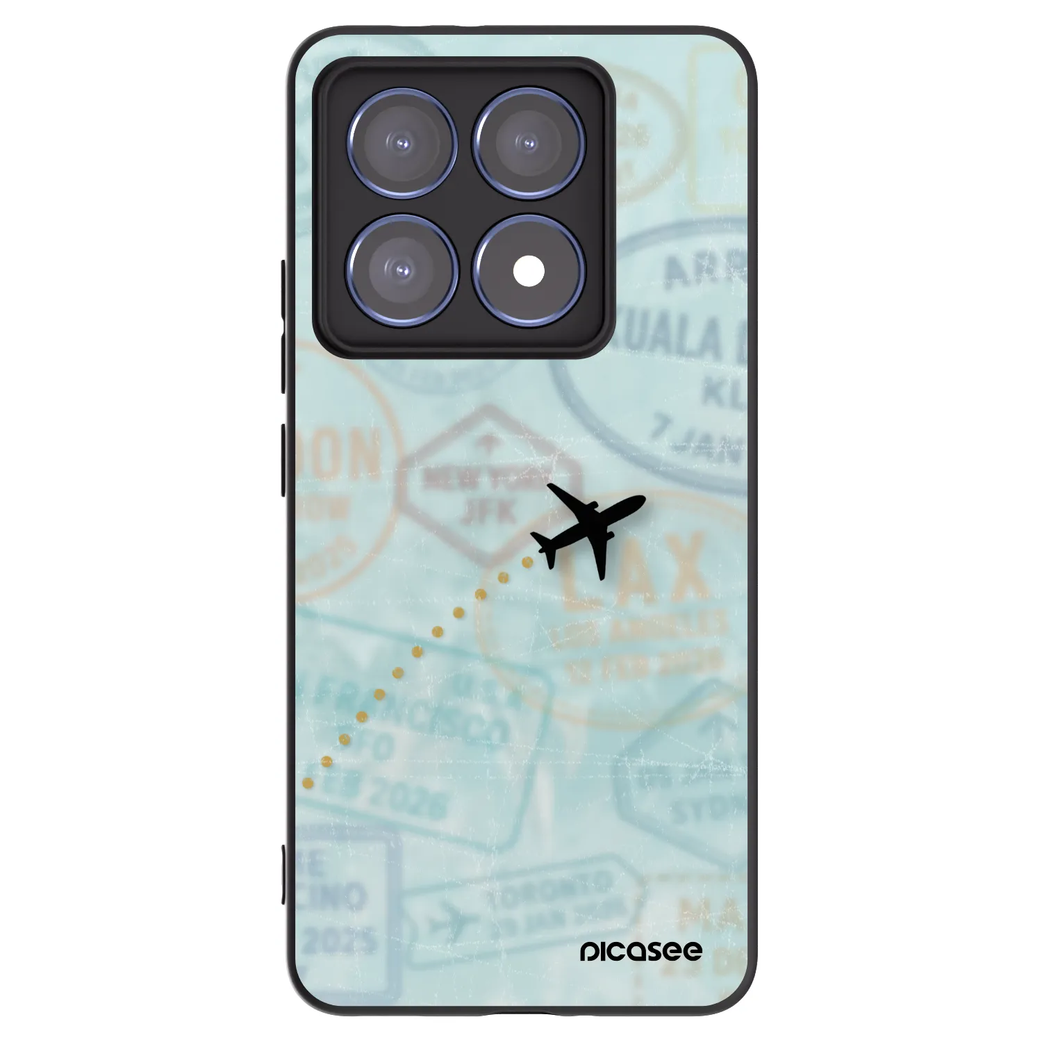 Picasee Μαύρη θήκη σιλικόνης για Xiaomi 14T Pro - FLIGHT PATH