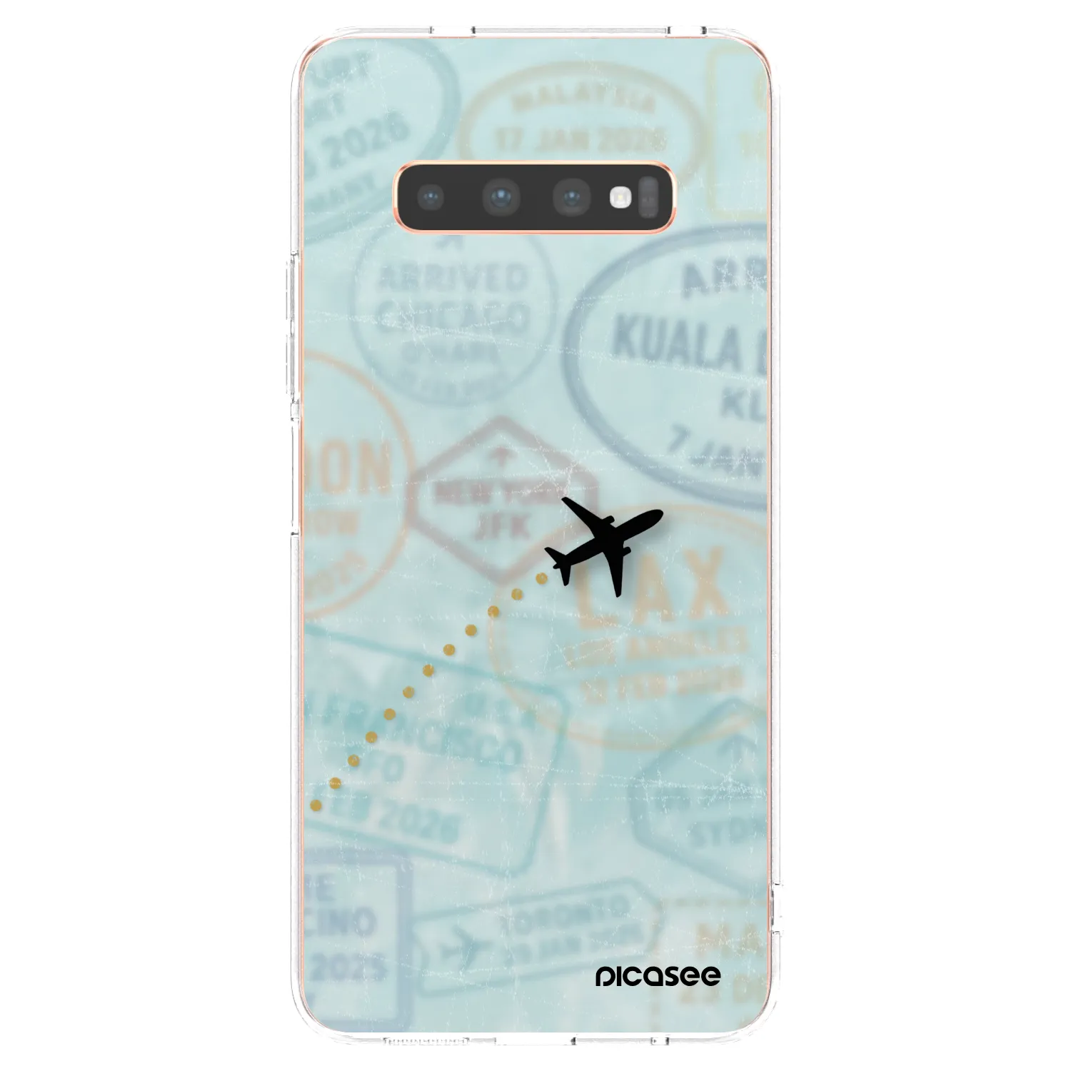 Picasee διαφανής θήκη σιλικόνης Samsung Galaxy S10 Plus G975 - FLIGHT PATH