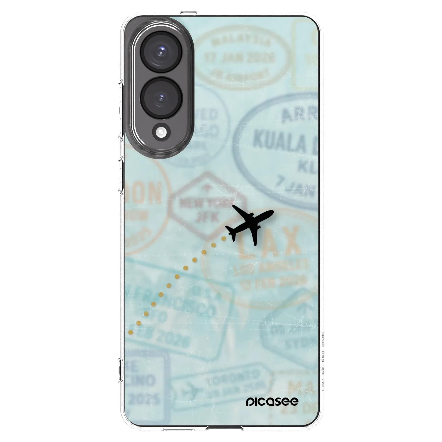 Picasee διαφανής θήκη σιλικόνης Samsung Galaxy S25 Edge 5G - FLIGHT PATH