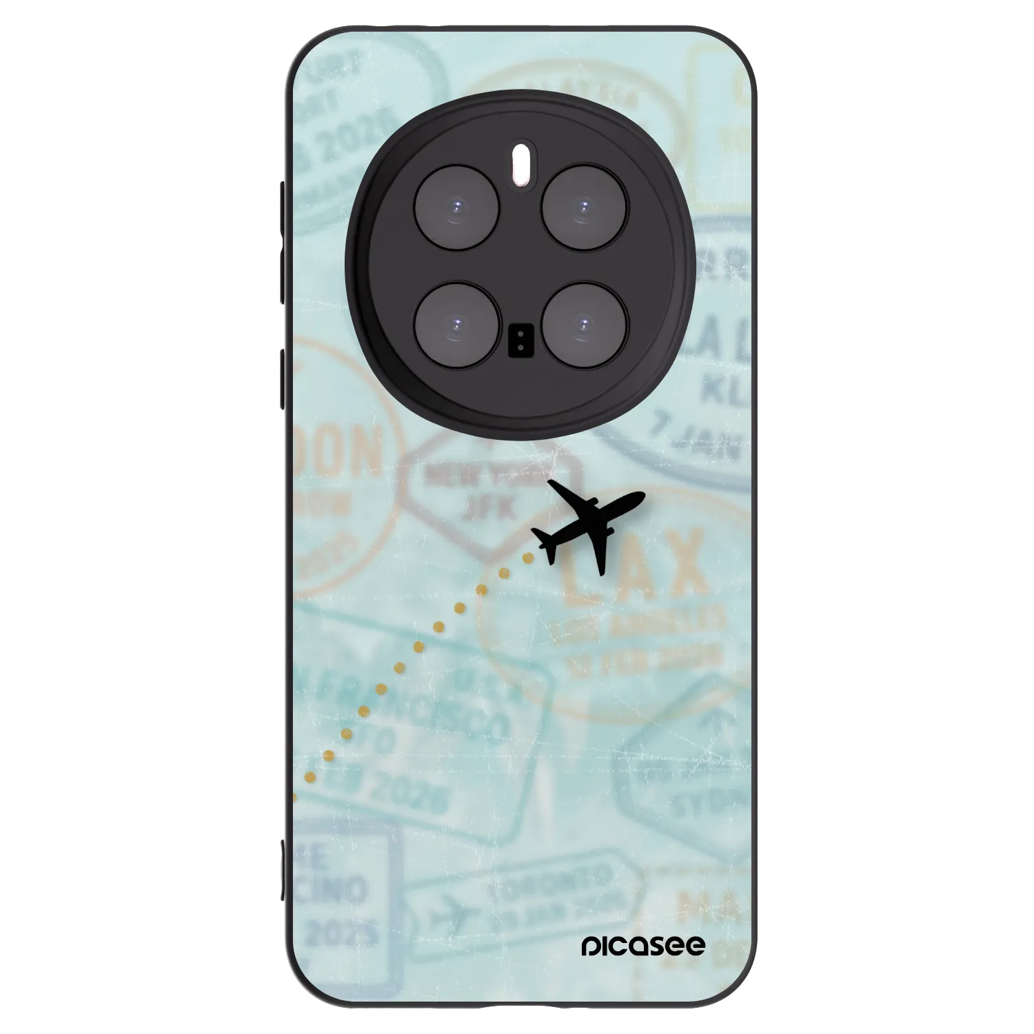 Picasee Μαύρη θήκη σιλικόνης για Honor Magic7 Pro 5G - FLIGHT PATH
