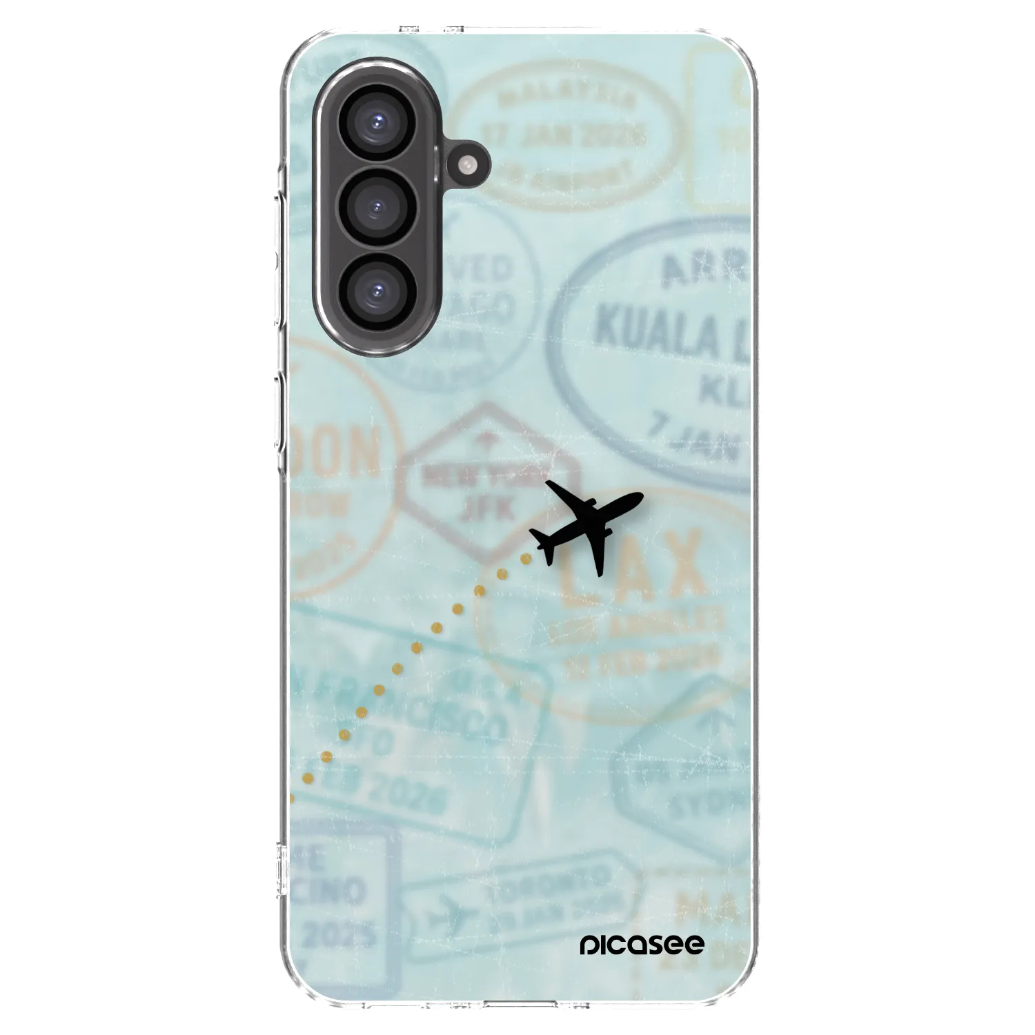 Picasee διαφανής θήκη σιλικόνης Samsung Galaxy A56 5G A566B - FLIGHT PATH