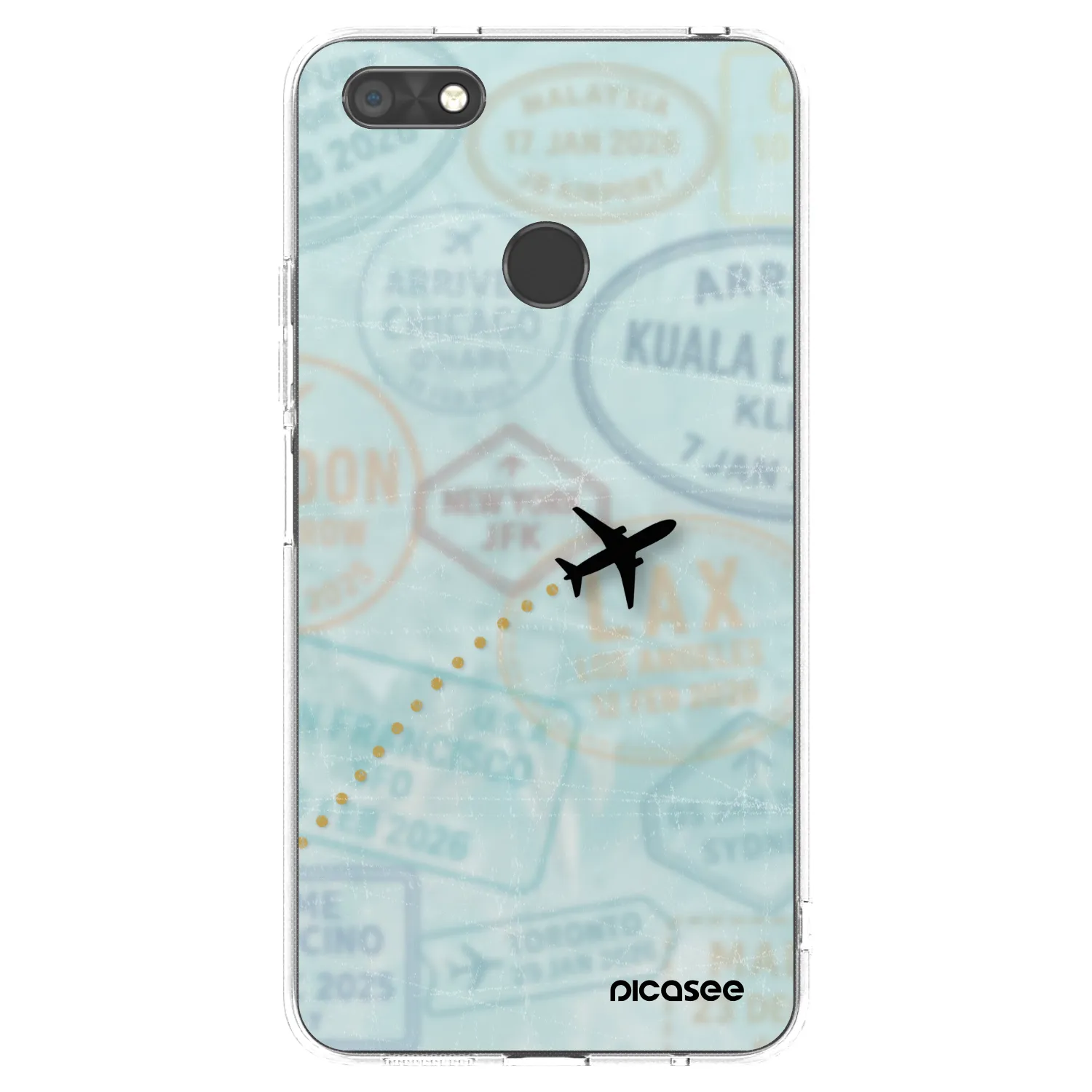 Picasee διαφανής θήκη σιλικόνης Huawei P9 Lite Mini - FLIGHT PATH