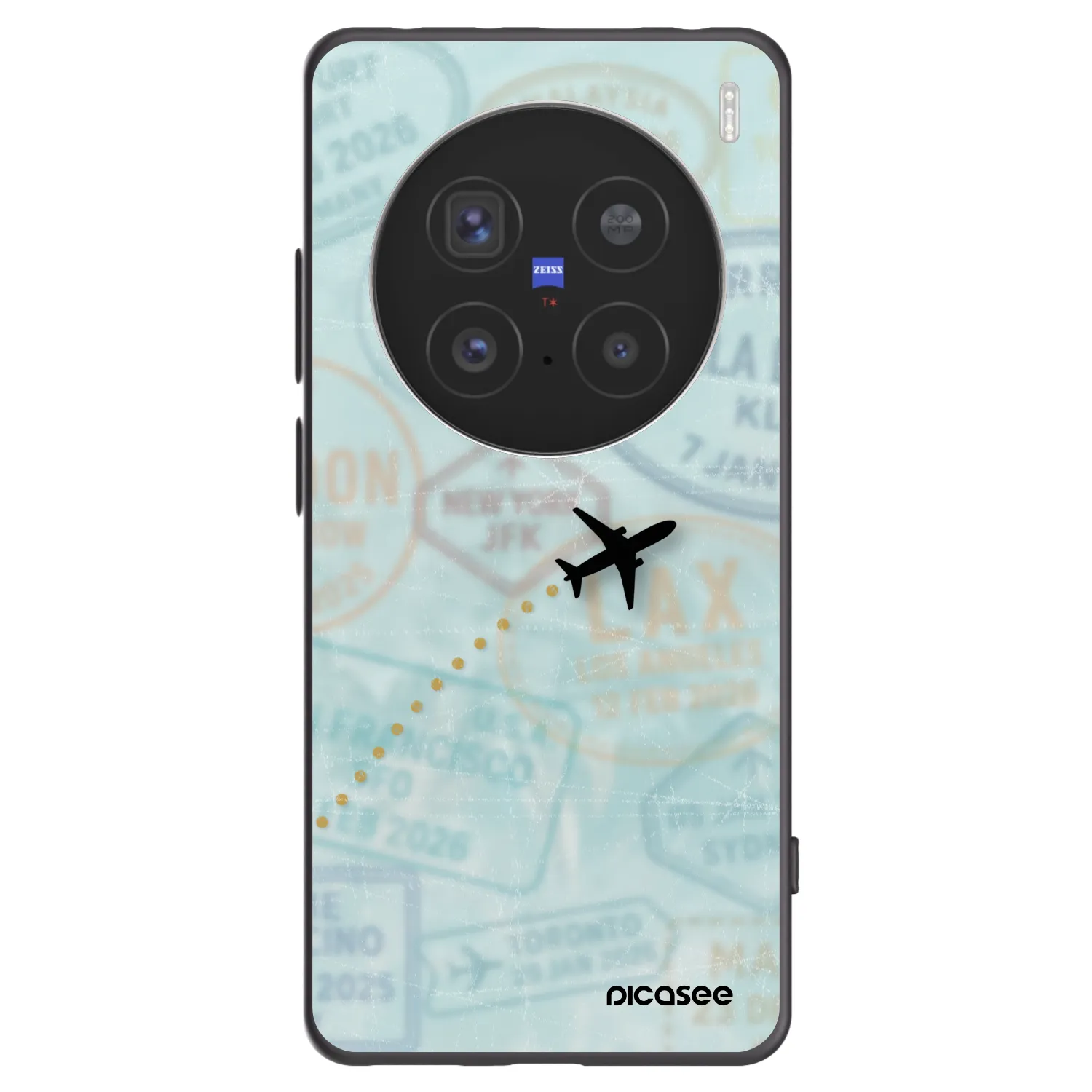 Picasee Μαύρη θήκη σιλικόνης για Vivo X200 Pro - FLIGHT PATH