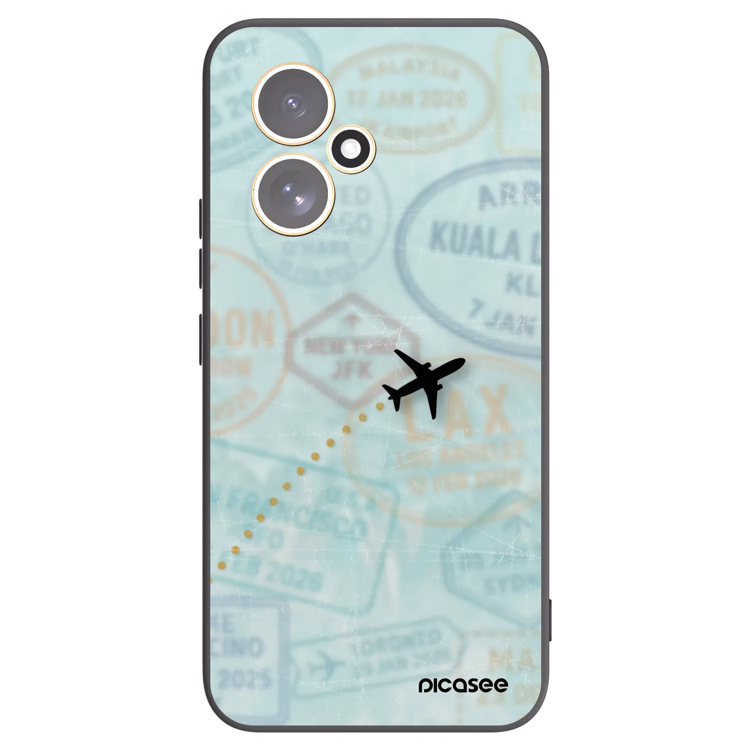 Picasee Μαύρη θήκη σιλικόνης για Honor 400 5G - FLIGHT PATH